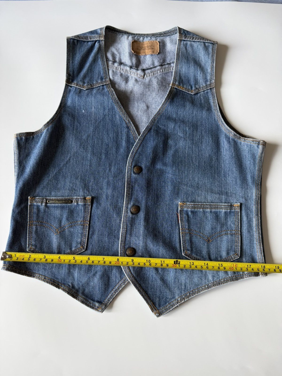 Levi's Vintage Clothing Levi’s vest jeans vintage Size 46R - 21 Thumbnail