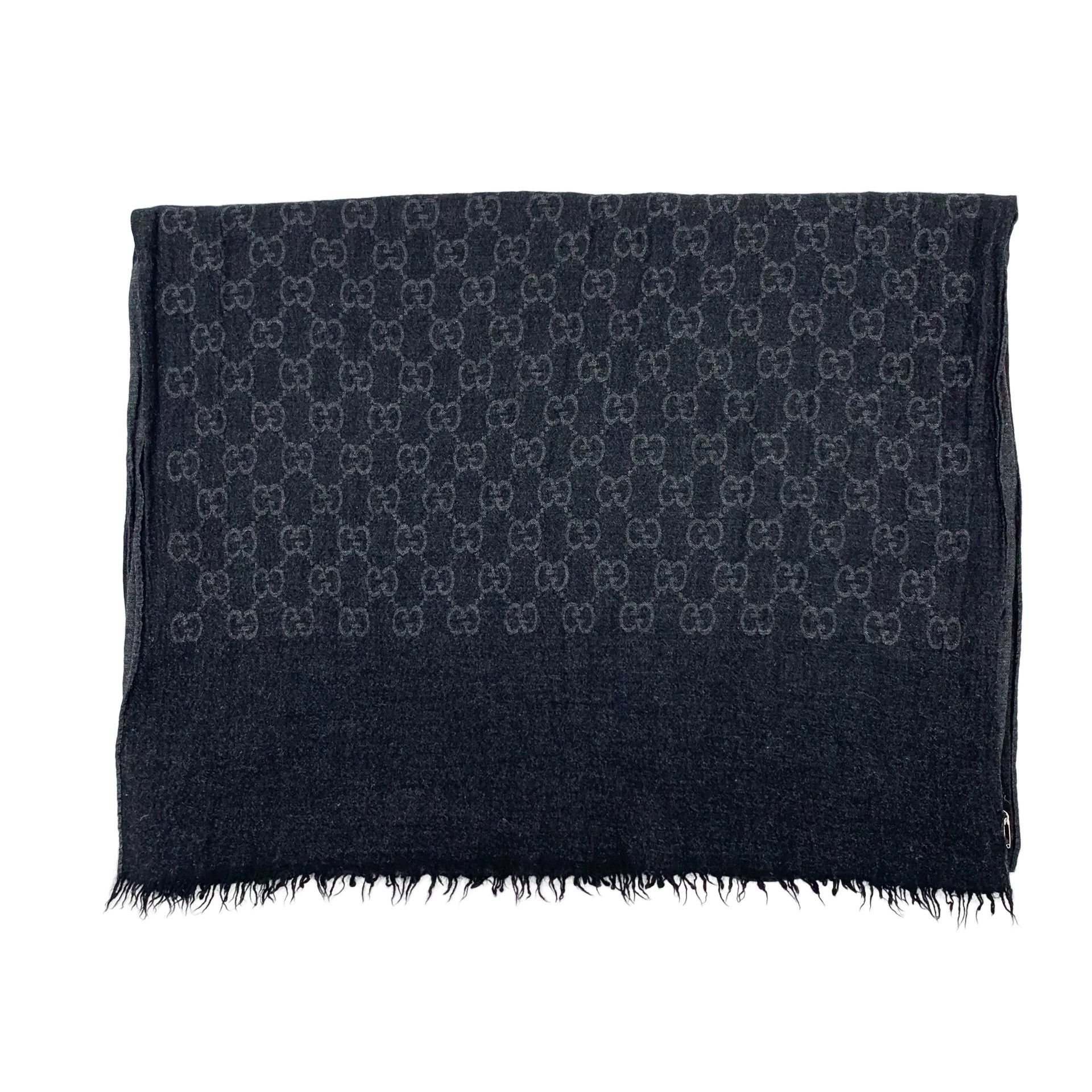 Gucci Gucci GG Monogram Jacquard Fringed Scarf ONE SIZE Size ONE SIZE - 1 Thumbnail