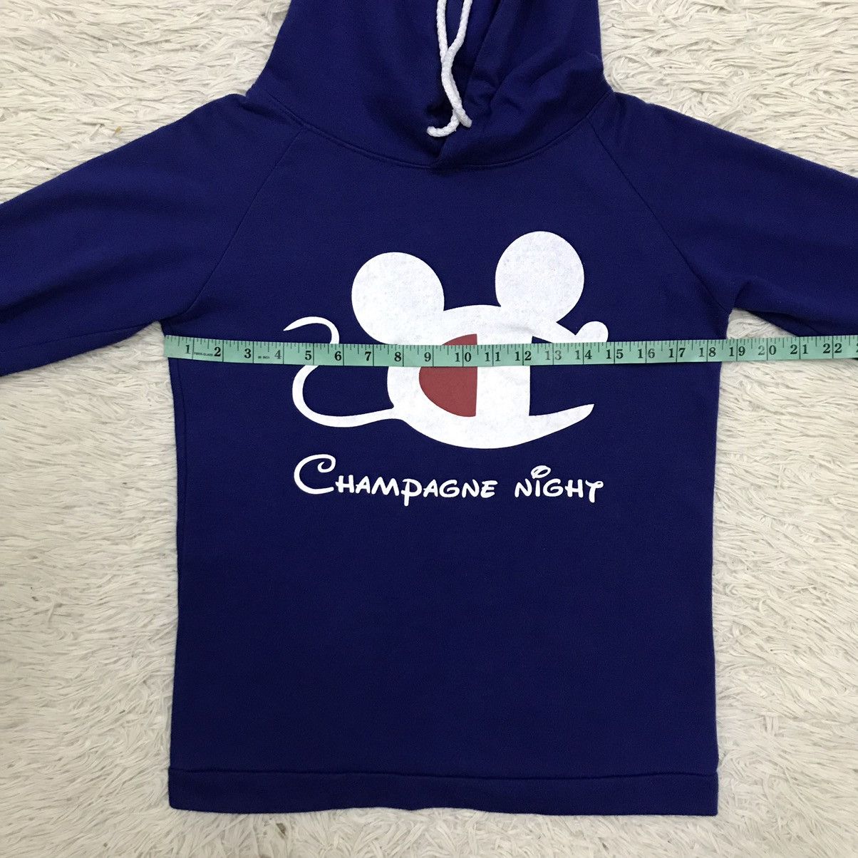Japanese Brand CHAMPAGNE NIGHT PARODY MICKEY MOUSE CHAMPION SWEAT HOODIE Size US S / EU 44-46 / 1 - 11 Thumbnail