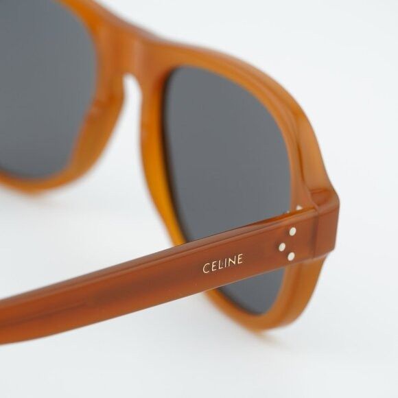 Celine Celine CL40298I 45A CELINE 3 DOTS Sunglasses Brown Aviator Size ONE SIZE - 5 Thumbnail