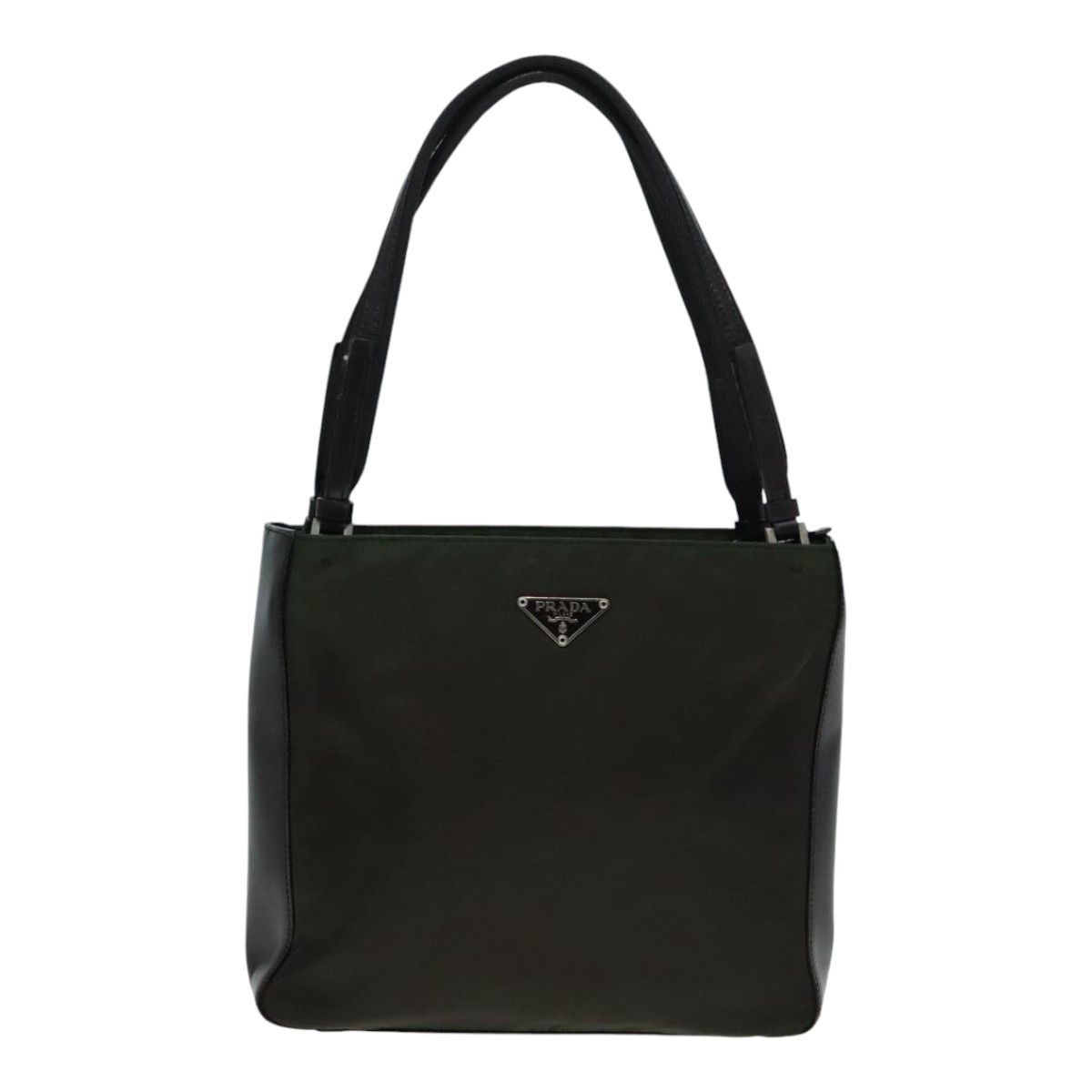 Prada Tessuto Khaki Synthetic Tote Bag (Pre-Owned) Size ONE SIZE - 1 Thumbnail