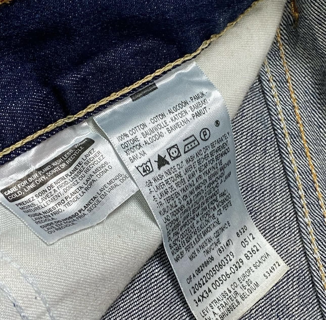 Levi's Levis 506 Jeans Mens Size W34 L34 Size US 34 / EU 50 - 4 Thumbnail