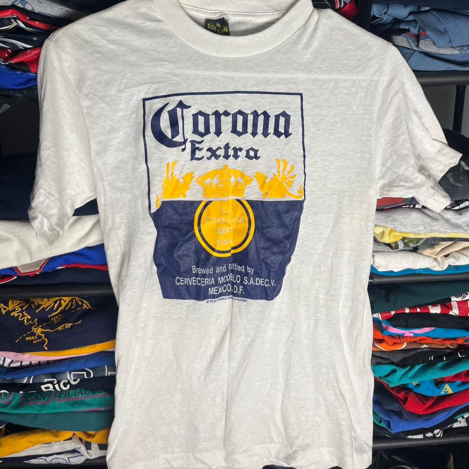 Hanes Vintage corona extra promo shirt Size US M / EU 48-50 / 2 - 1 Thumbnail