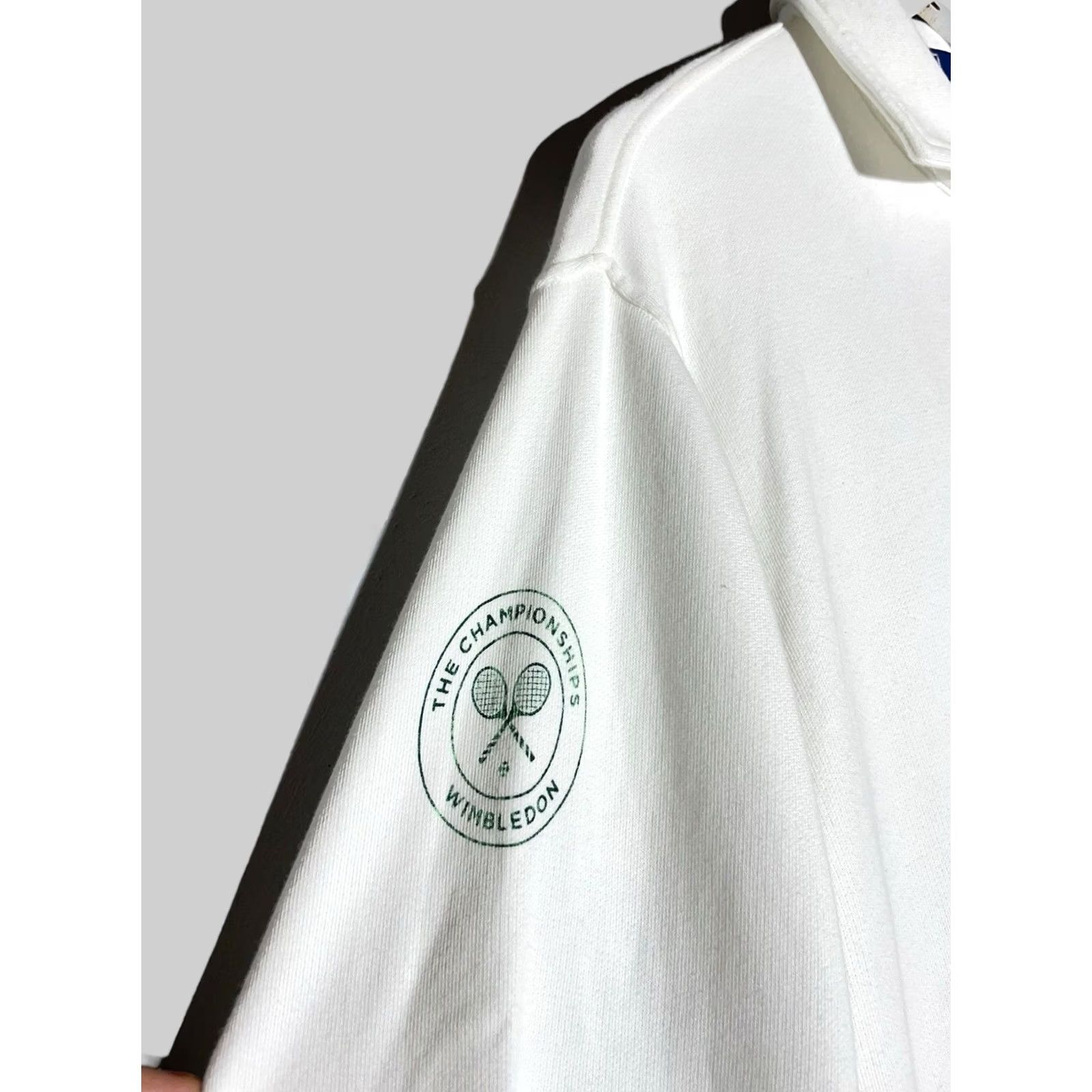 Ralph Lauren Ralph Lauren Polo Wimbledon Fleece Collared Sweater 1/4 Zip White M Mens Pullover Sweatshirt Cotton Knit Size US M / EU 48-50 / 2 - 5 Thumbnail