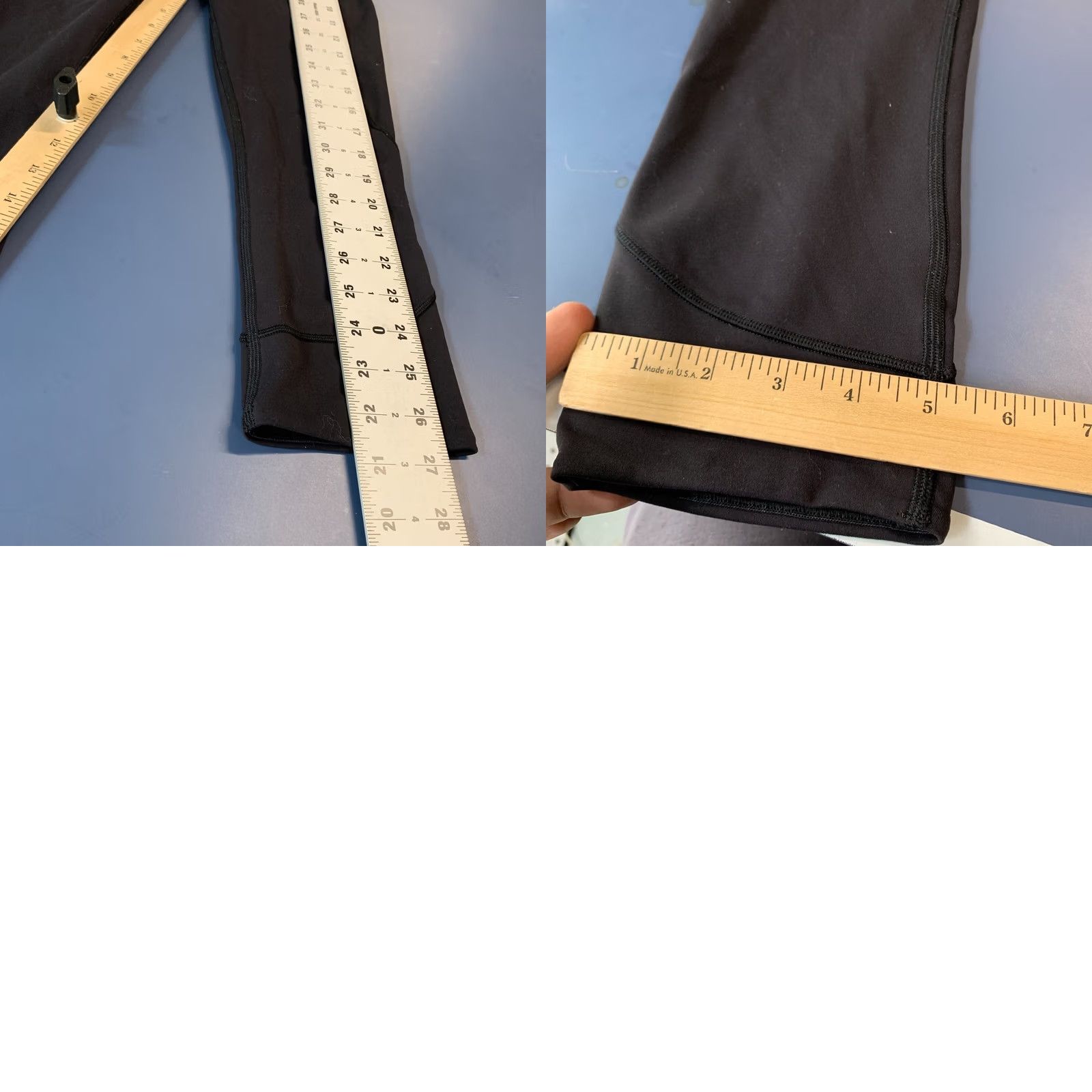 Lululemon Lululemon High Rise Crop Yoga Leggings Womens Size 4 Black 22x19.5 Size 27" / US 4 / IT 40 - 10 Thumbnail