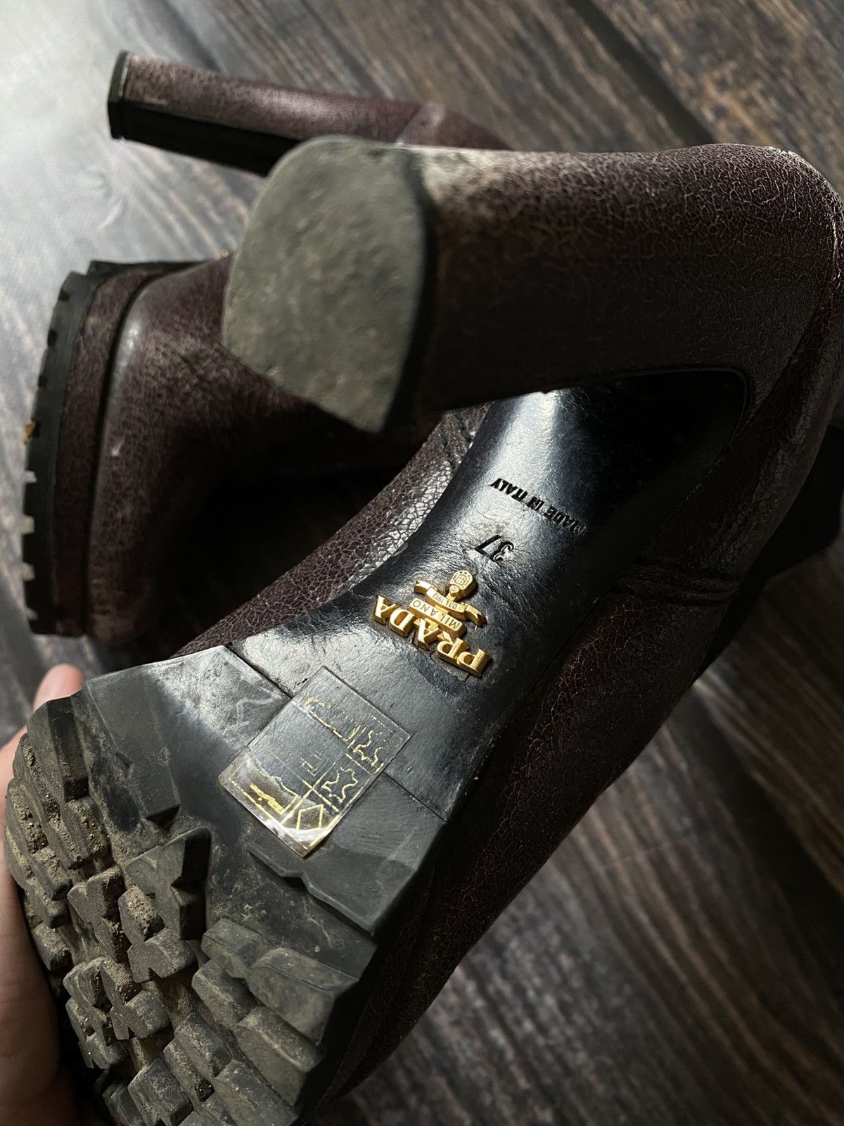 Prada Prada leather heels boots avant garde Size US 9 / IT 39 - 10 Thumbnail