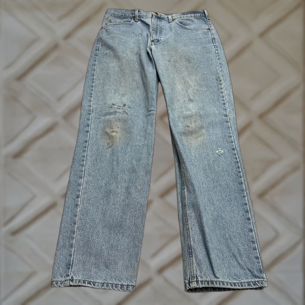 Carhartt Carhartt Jeans Mens 36x34 Blue Relaxed Fit Straight Leg Medium Wash Cotton Size US 36 / EU 52 - 1 Thumbnail