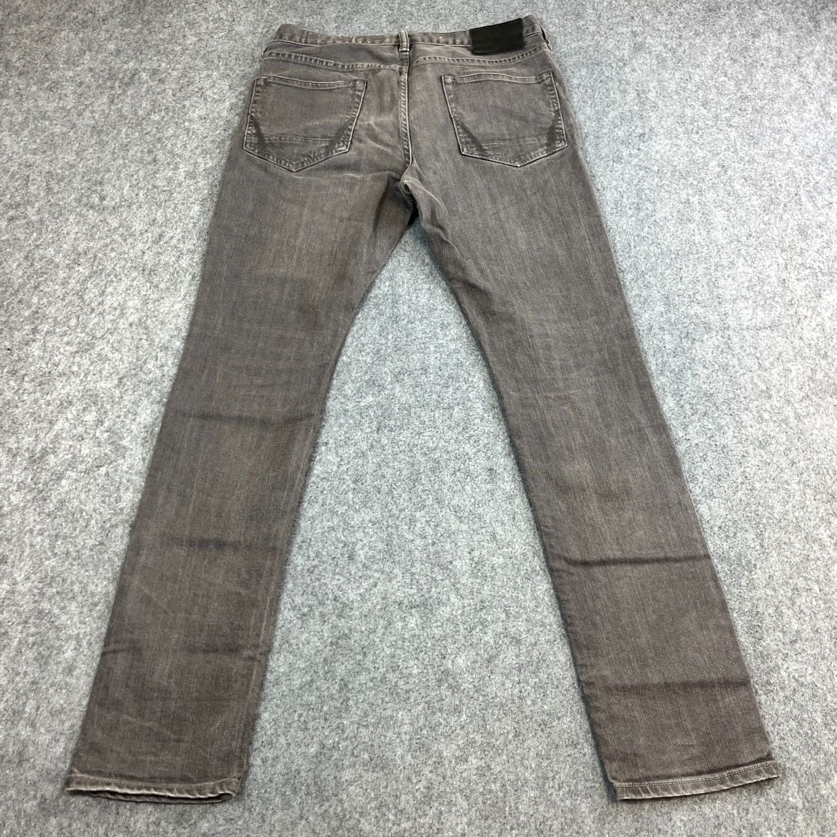 Allsaints AllSaints Jeans Slim Skinny 33 32 Medium Grey Cigarette Jeans Mens Slim Fit 5-Pocket Denim Cotton Elastane Regular Waist 33in Inside Leg 32in Grey Size US 33 - 2 Thumbnail