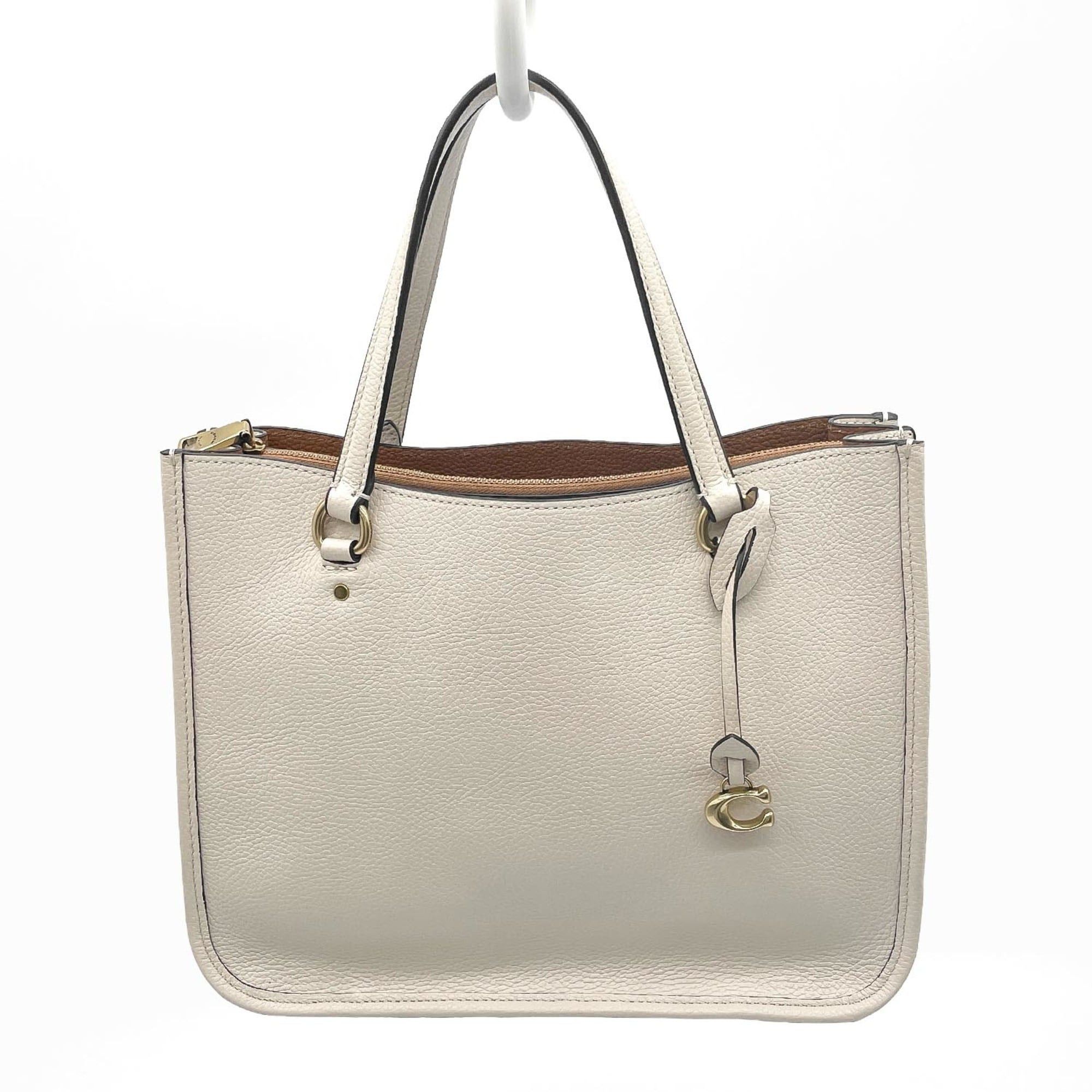 Coach COACH Tyler Carryall 28 Shoulder Bag Tote C3460 Leather Beige Women's Size ONE SIZE - 1 Thumbnail