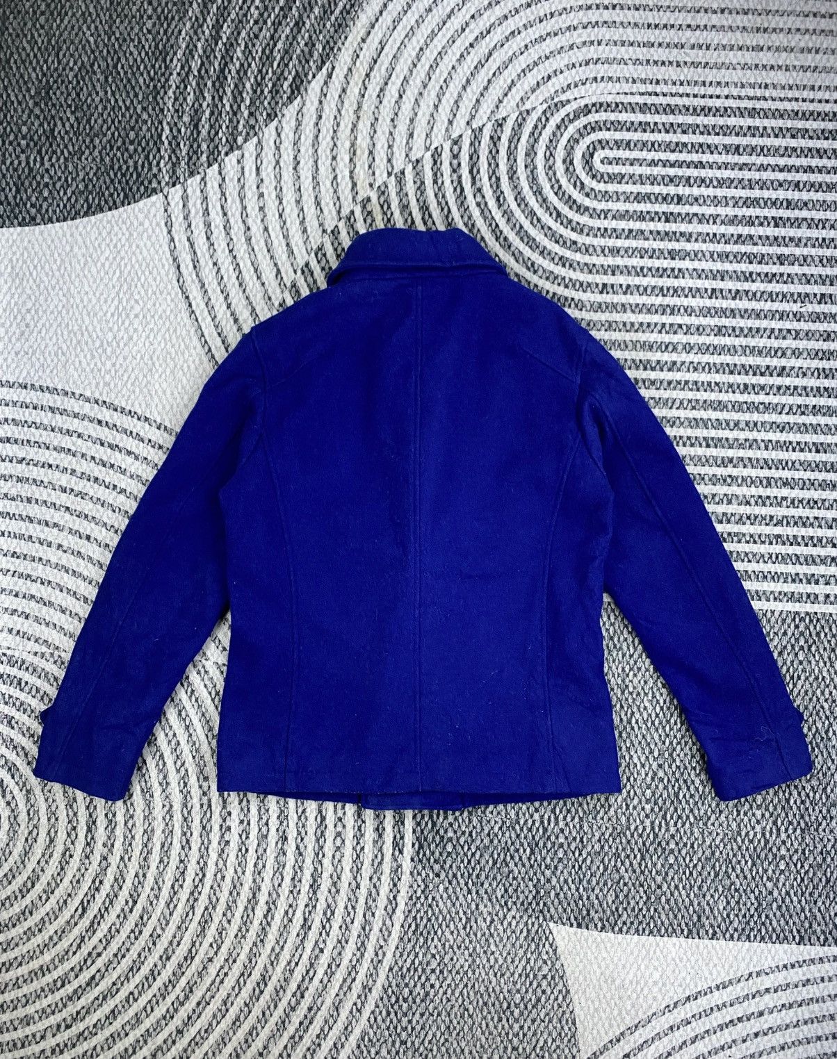 GOSTAR DE FUGA Vtg Gostar De Fuga Double Breasted Blue Wool Coat Jacket Size US M / EU 48-50 / 2 - 2 Thumbnail