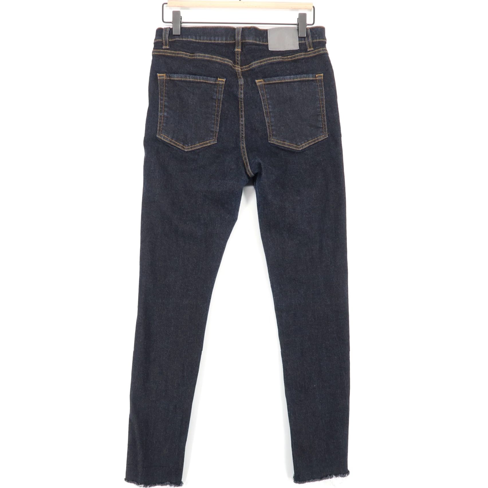 6397 VINTAGE 6397 NP140 Skinny Jeans Womens 30 Blue Stretch Zip Fly Fray Hems Made In Italy Size 30" / US 8 / IT 44 - 2 Thumbnail
