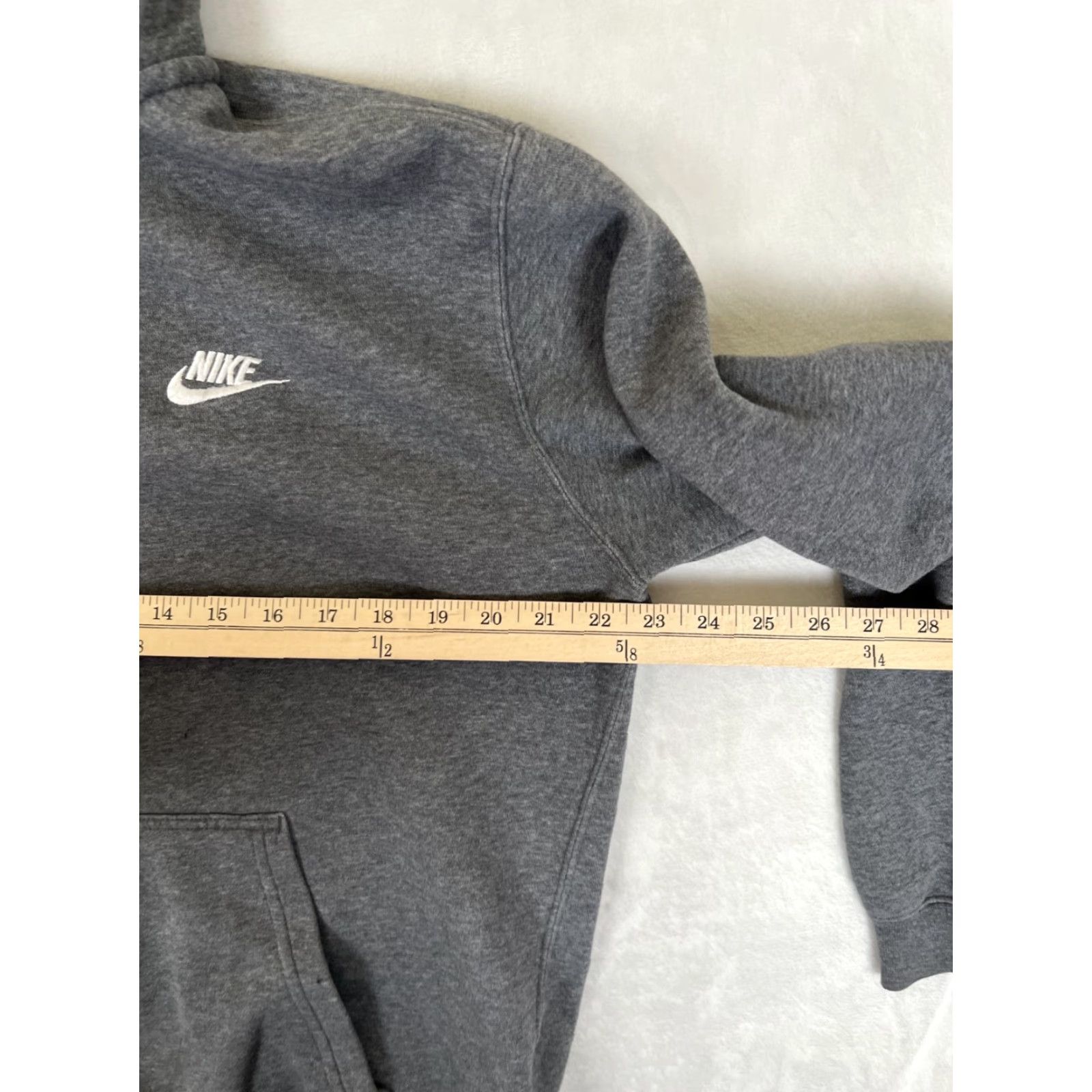 Nike VINTAGE Nike Full Zip Hoodie Sweatshirt M Gray Swoosh Embroidery Nike Sportswear 90s Mens Size US M / EU 48-50 / 2 - 7 Thumbnail