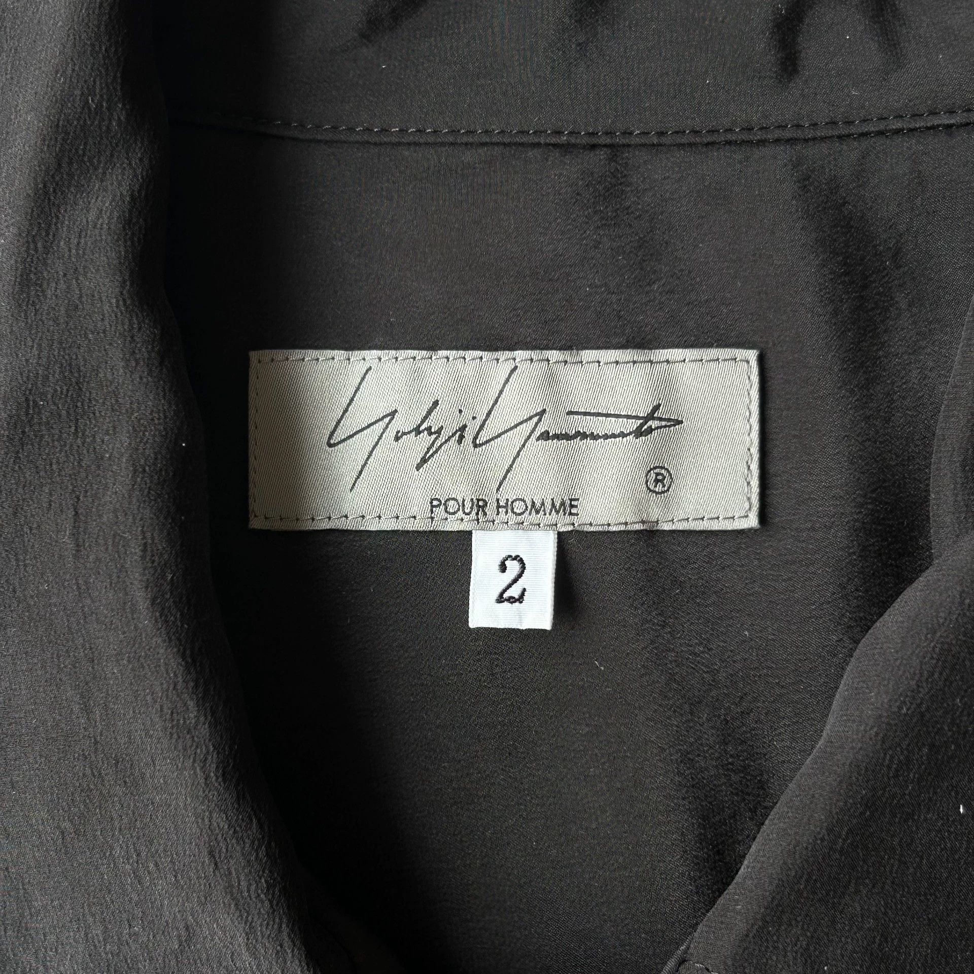 Yohji Yamamoto Yohji Yamamoto 22SS Silk Dinner Slogan Men's Shirt Size US M / EU 48-50 / 2 - 7 Thumbnail