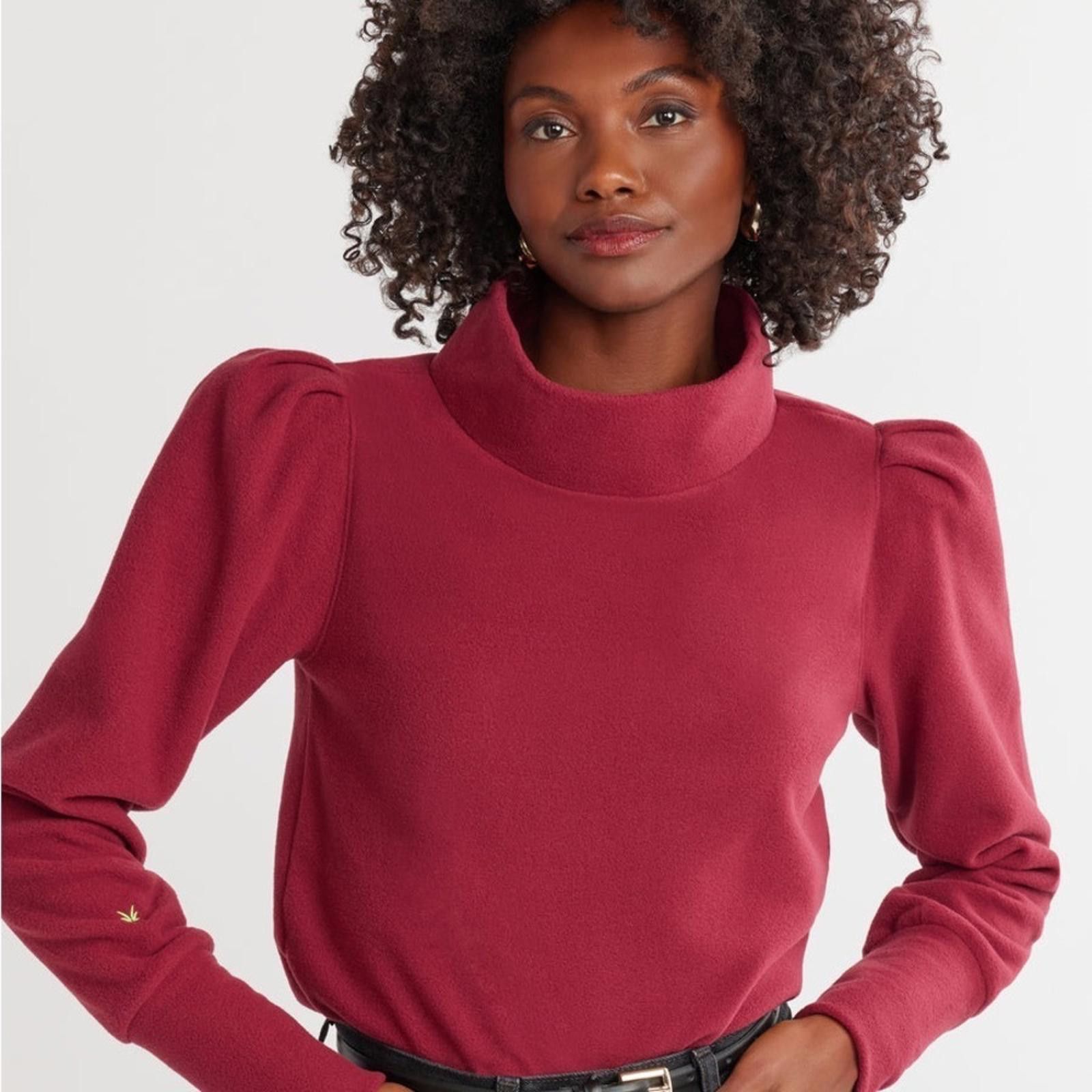 Designer Dudley Stephens Palace Puff Sleeve in Vello Fleece Size S / US 4 / IT 40 - 3 Thumbnail