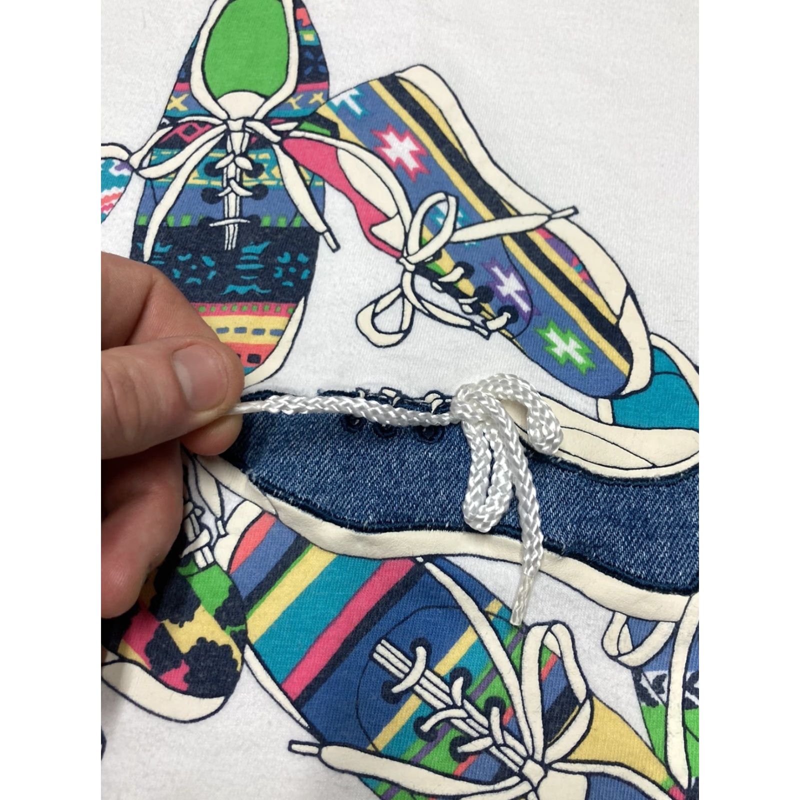 Vintage VINTAGE 90s graphic t shirt tennis shoes running denim steffano intl adult XL Size US XL / EU 56 / 4 - 5 Thumbnail