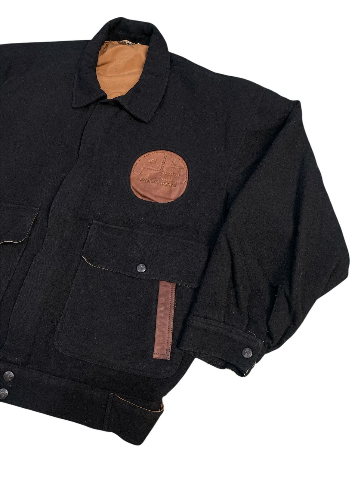 Japanese Brand Vintage 1980s Pia Sport Wool Issey Miyake Leather Patch Size US M / EU 48-50 / 2 - 4 Thumbnail