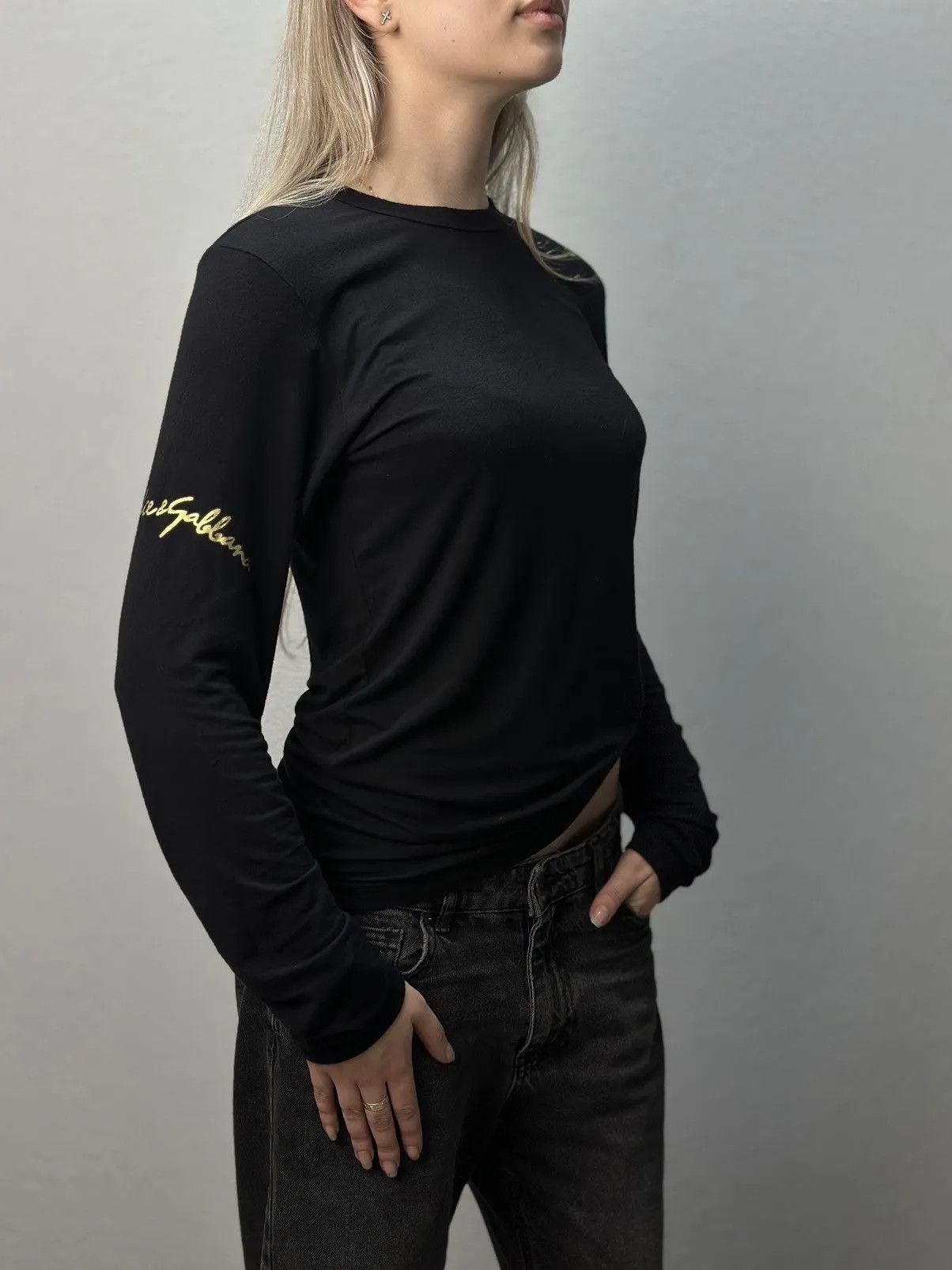 Avant Garde x Dolce & Gabbana 長袖Tシャツ　90s Avant Garde x Dolce & Gabbana 長袖Tシャツ 90s