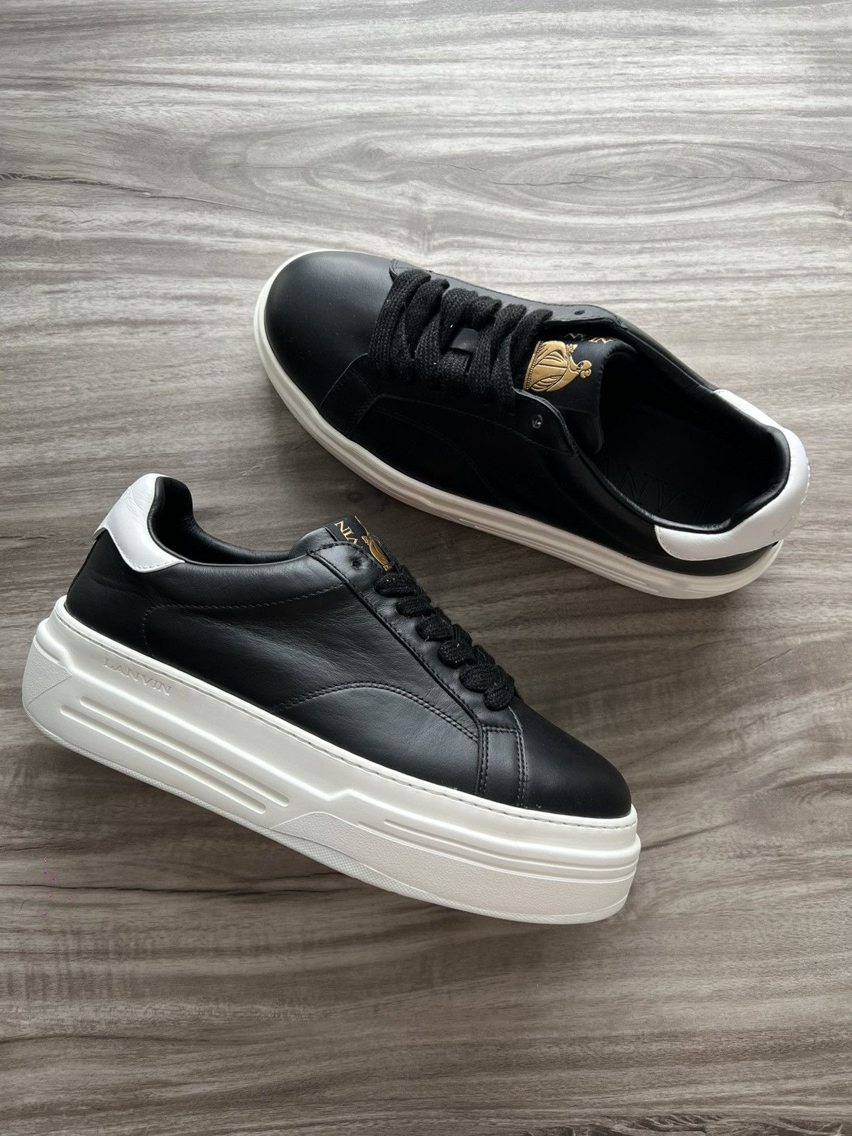 Lanvin LANVIN Ddb0 Leather Platform Sneaker WORN ONCE Sz. 9.5 Women Size US 9.5 / IT 39.5 - 1 Thumbnail