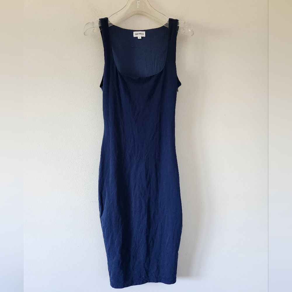 superdown SUPERDOWN | Carlina Square Neck Dress navy Sz SMALL Size S / US 4 / IT 40 - 2 Thumbnail