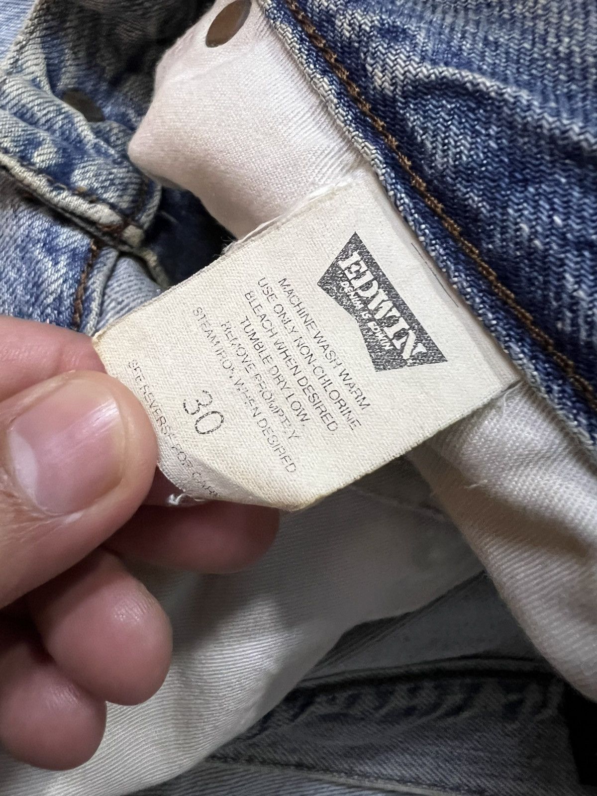 Edwin Vintage Edwin Baggy Distressed Faded Dirty Jean Very Rare Size US 30 / EU 46 - 21 Thumbnail