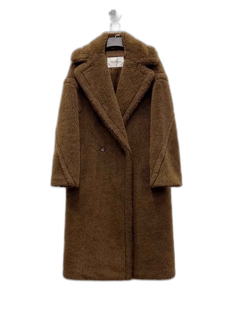 Max Mara MaxMara Long Teddy Coat in Tobacco Color-yf Size US S / EU 44-46 / 1 - 1 Thumbnail