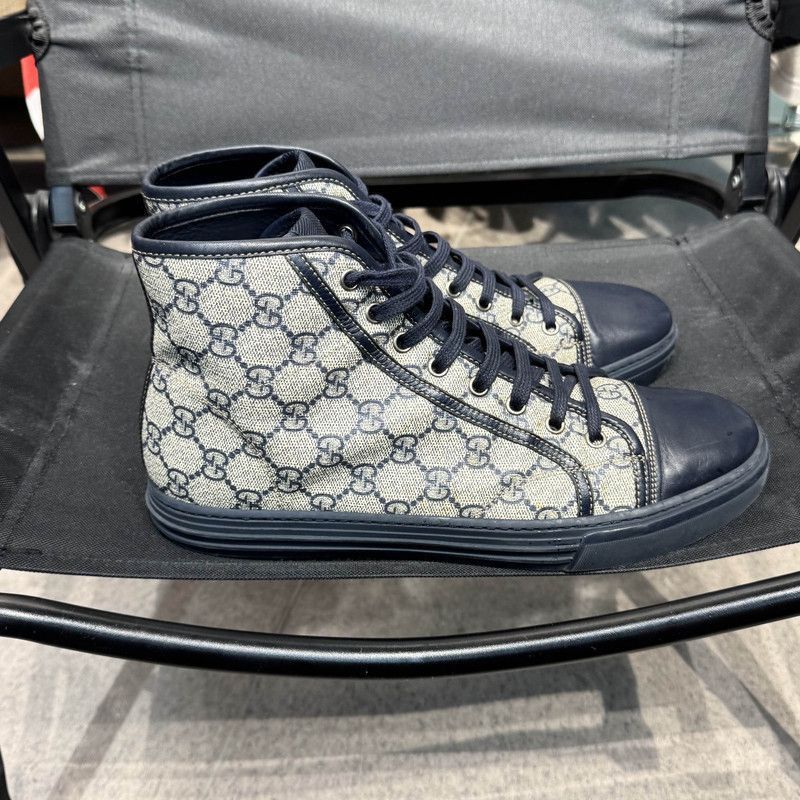 Gucci Gucci GG Supreme High-Top Sneakers for Men - Size US 9.5 / EU 42-43 - 6 Thumbnail