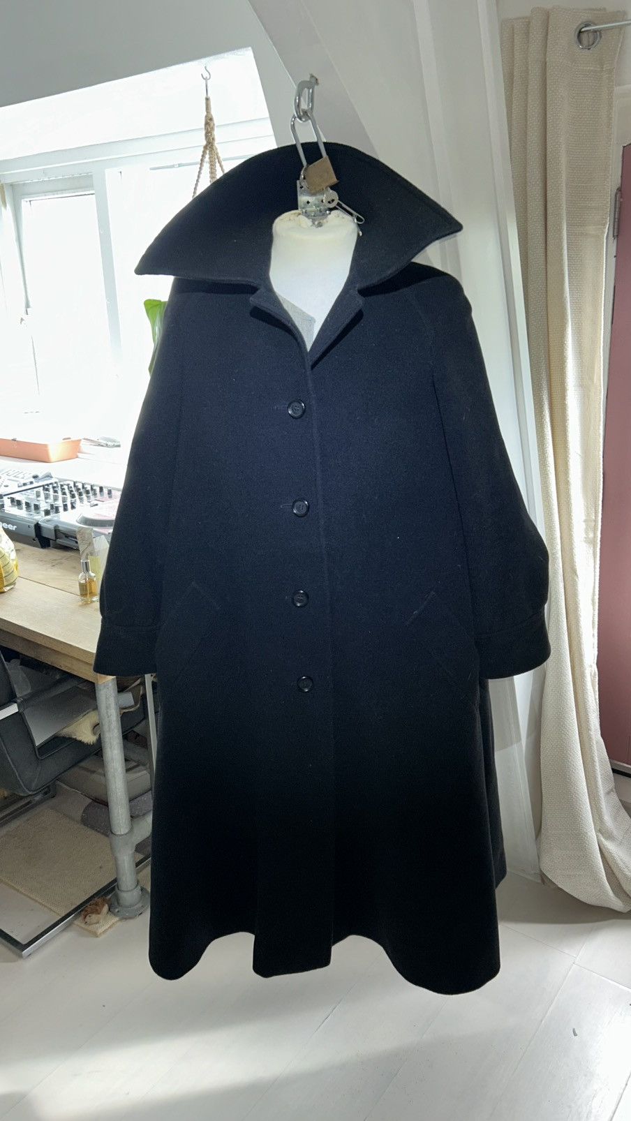 Other Very rare Vintage Maison de Bonneterie Oversized Wool Coat Size ONE SIZE - 10 Thumbnail