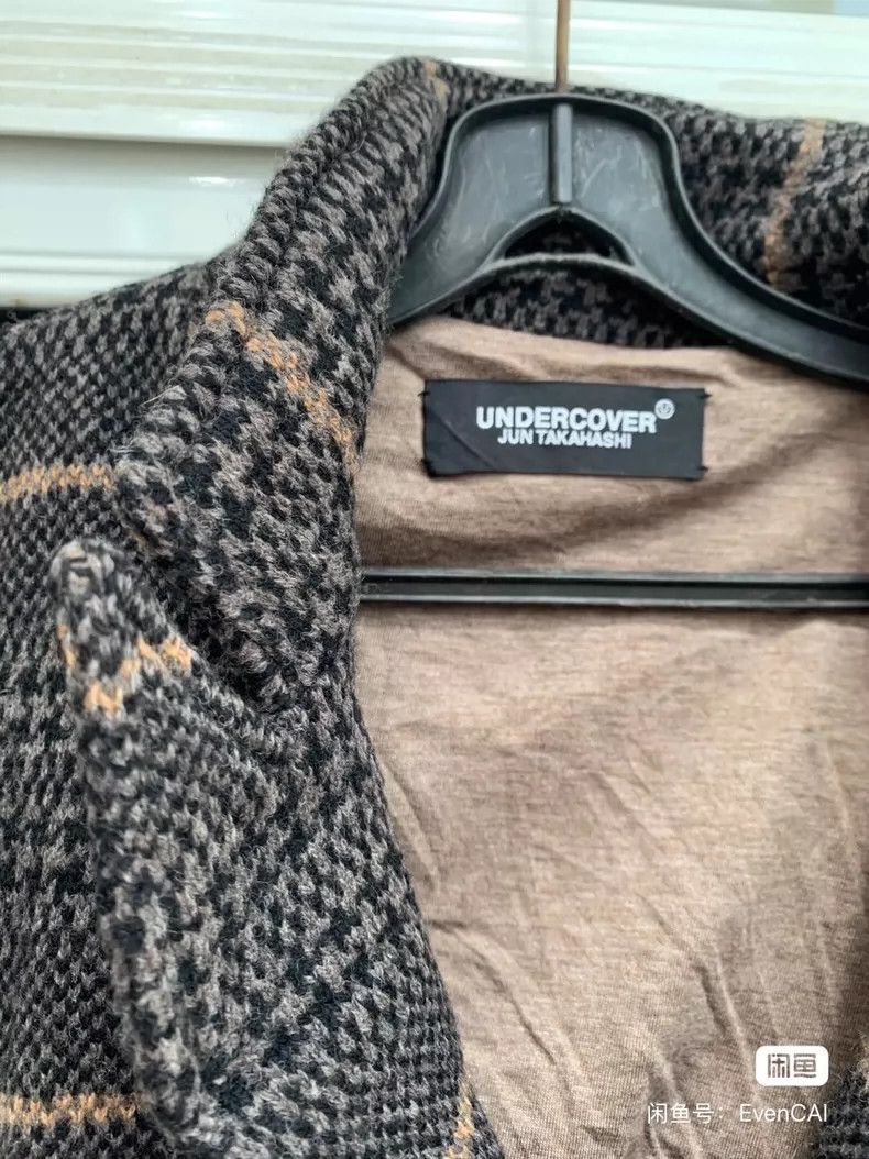 Undercover Undercover gray brown checkered blazer Size US L / EU 52-54 / 3 - 1 Thumbnail