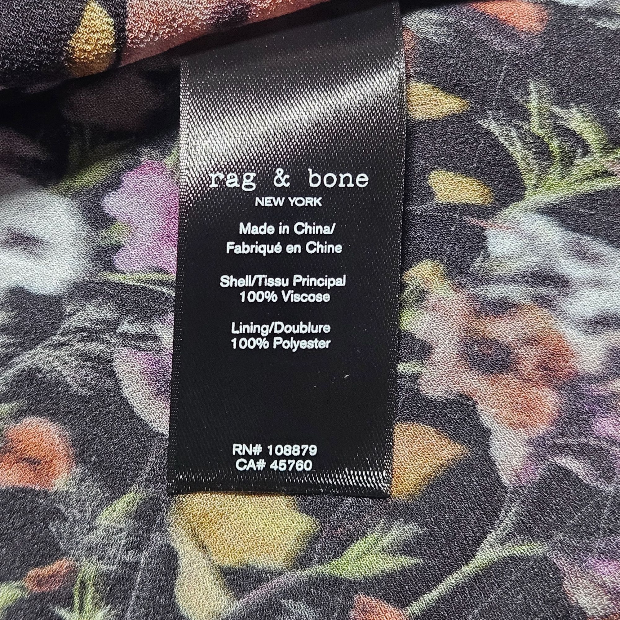 Rag & Bone Rag & Bone Women Sheer Maxi Dress Floral Black 8 Boho Quiet Size M / US 6-8 / IT 42-44 - 7 Thumbnail