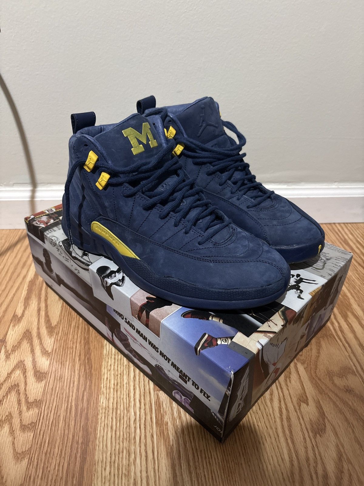 Jordan Brand Jordan 12 Retro Michigan Size US 9.5 / EU 42-43 - 7 Thumbnail