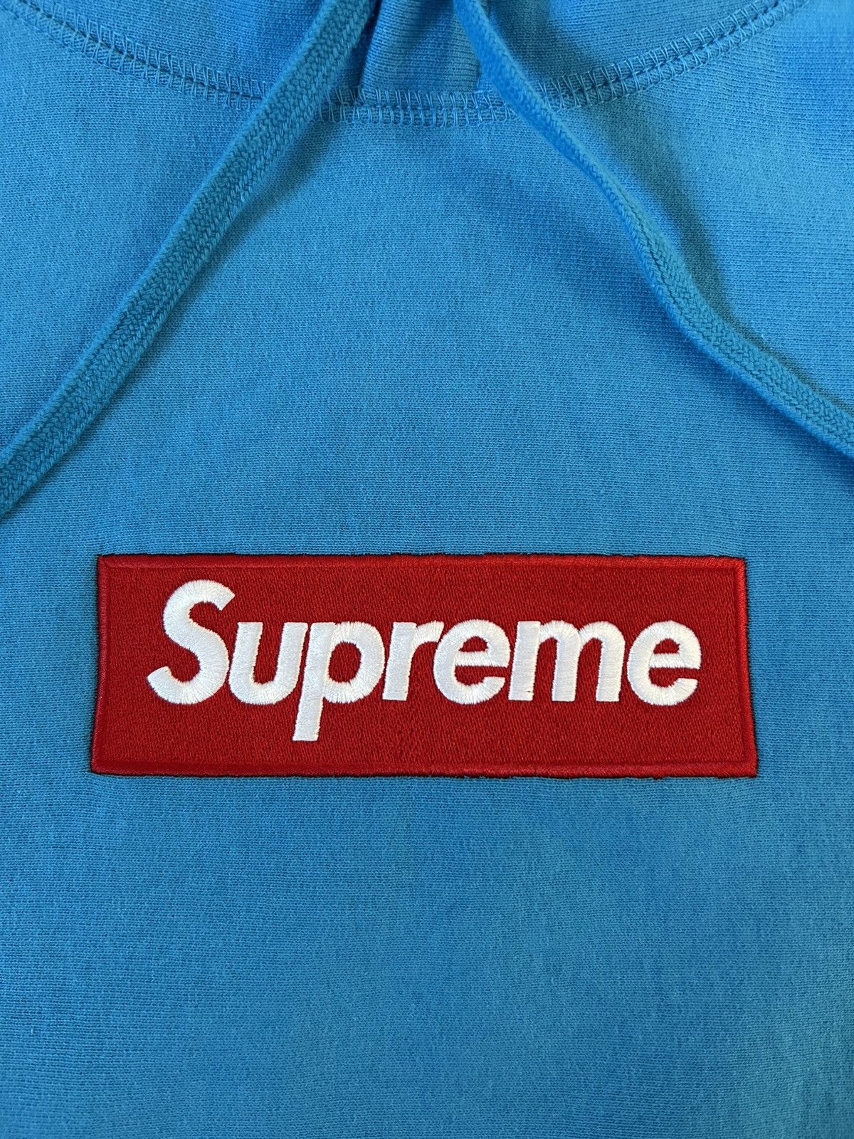 Supreme Supreme Box Logo Hoodie FW25 Cyan Size US M / EU 48-50 / 2 - 3 Thumbnail