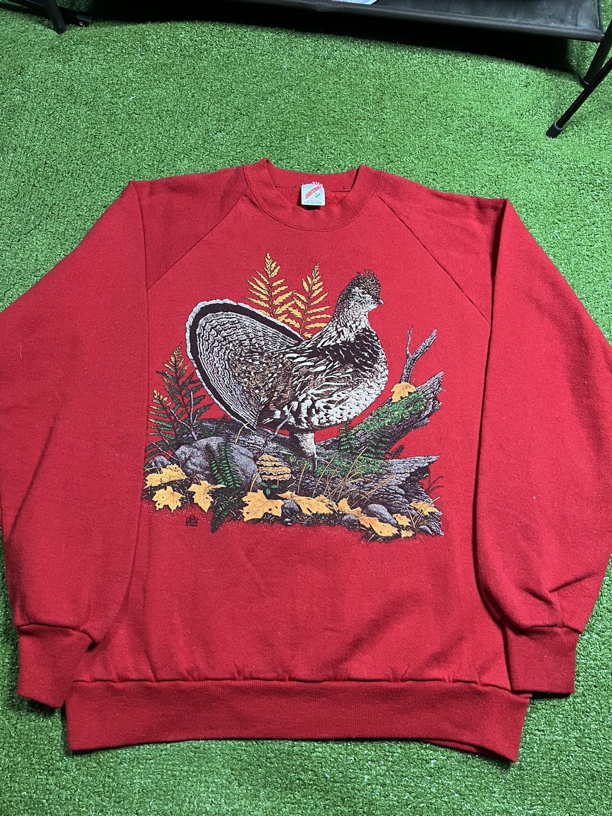 Vintage vintage red nature animal chicken made in usa crewneck Size US L / EU 52-54 / 3 - 2 Preview