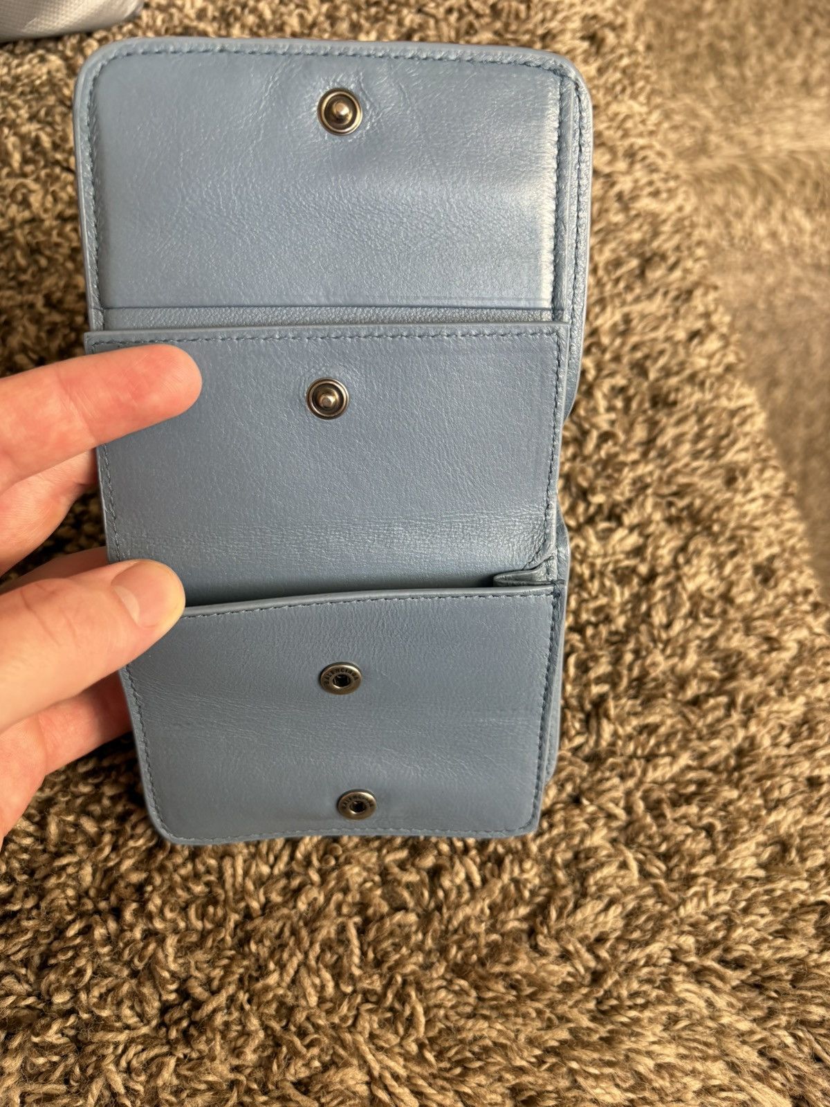 Balenciaga Balenciaga Blue Denim Wallet Size ONE SIZE - 5 Thumbnail