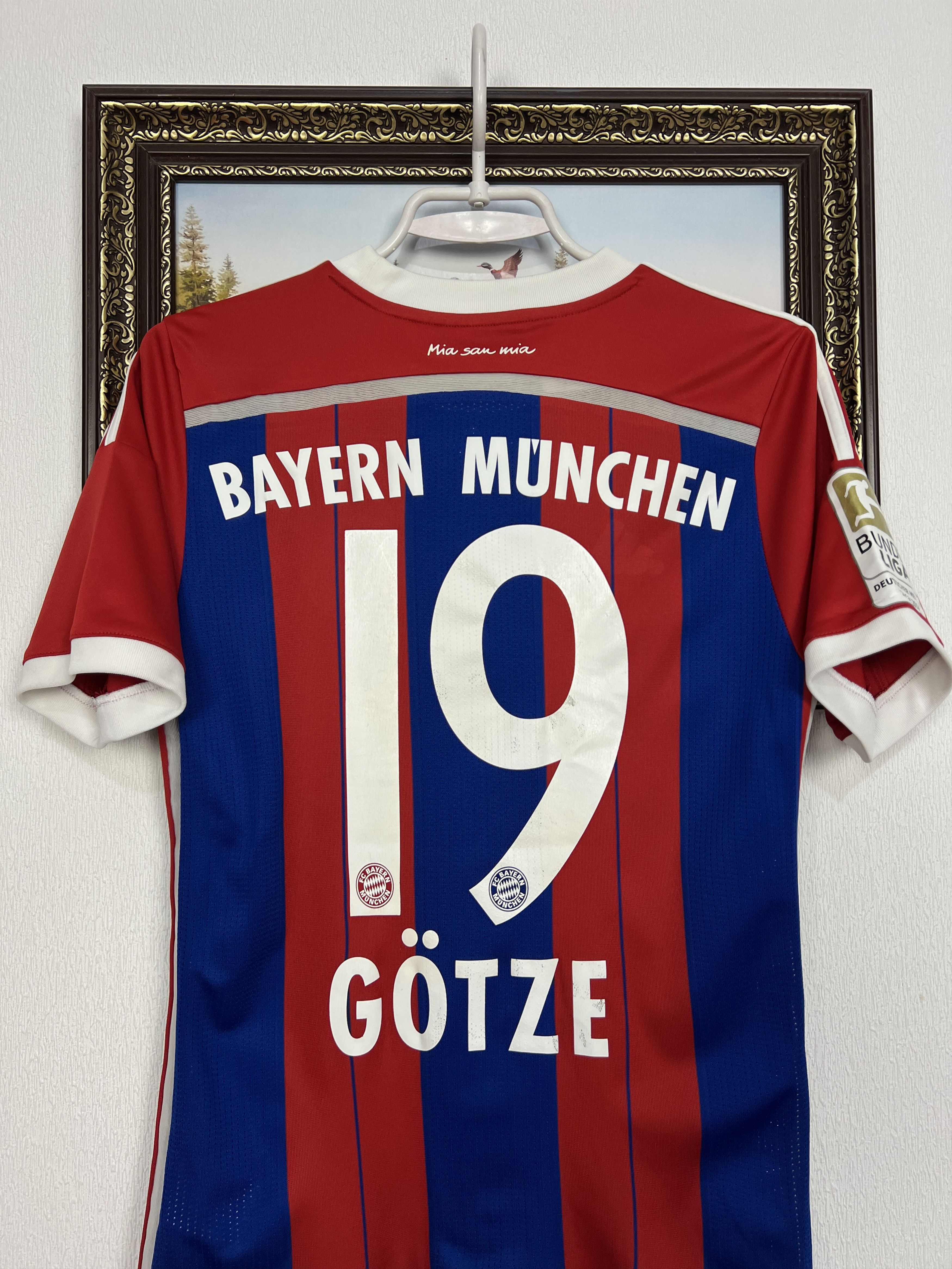 Adidas Bayern Munich football shirt 2014 Soccer Gotze Jersey Boys Size US XXS / EU 40 - 2 Thumbnail