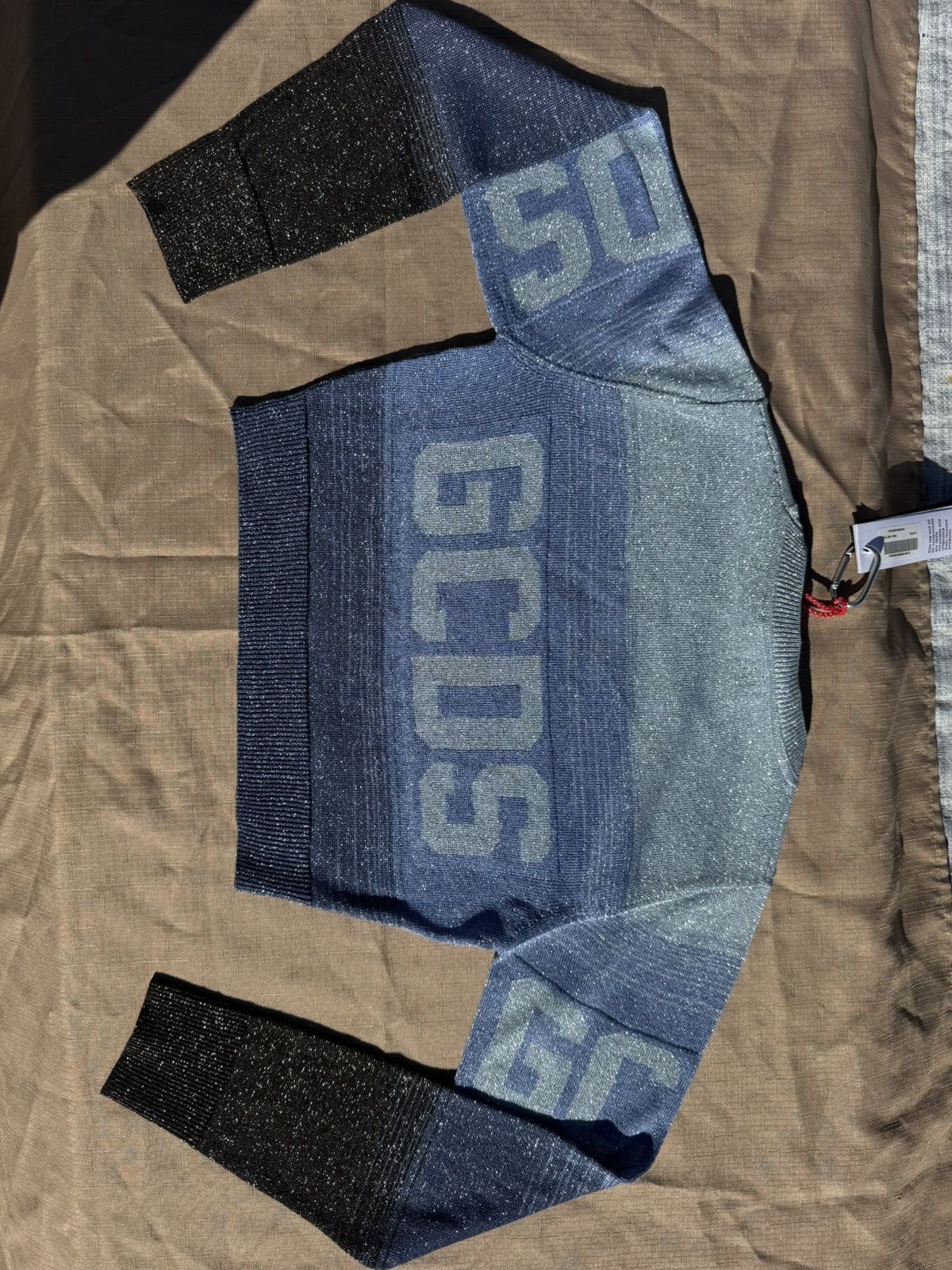 GCDS GCDS Lurex Degrade Logo Cropped Sweater Size S / US 4 / IT 40 - 3 Thumbnail