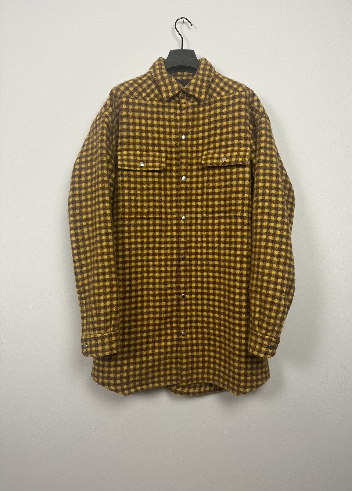 FW18 ‘SISYPHUS’ Raisin Plaid Flannel Overshirt