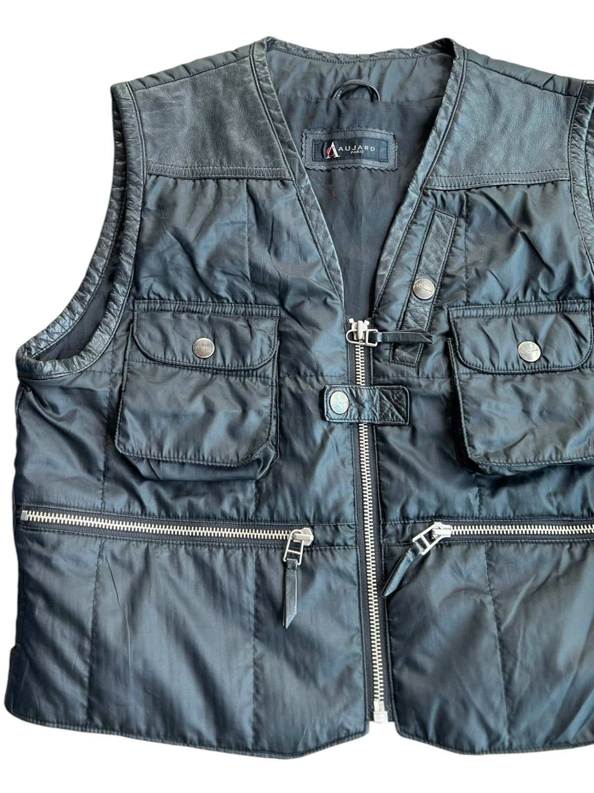 Other 🔥DOPE!!! AC Aujard Tactical Cargo Leather Pocket Strap Vest Size US S / EU 44-46 / 1 - 5 Thumbnail