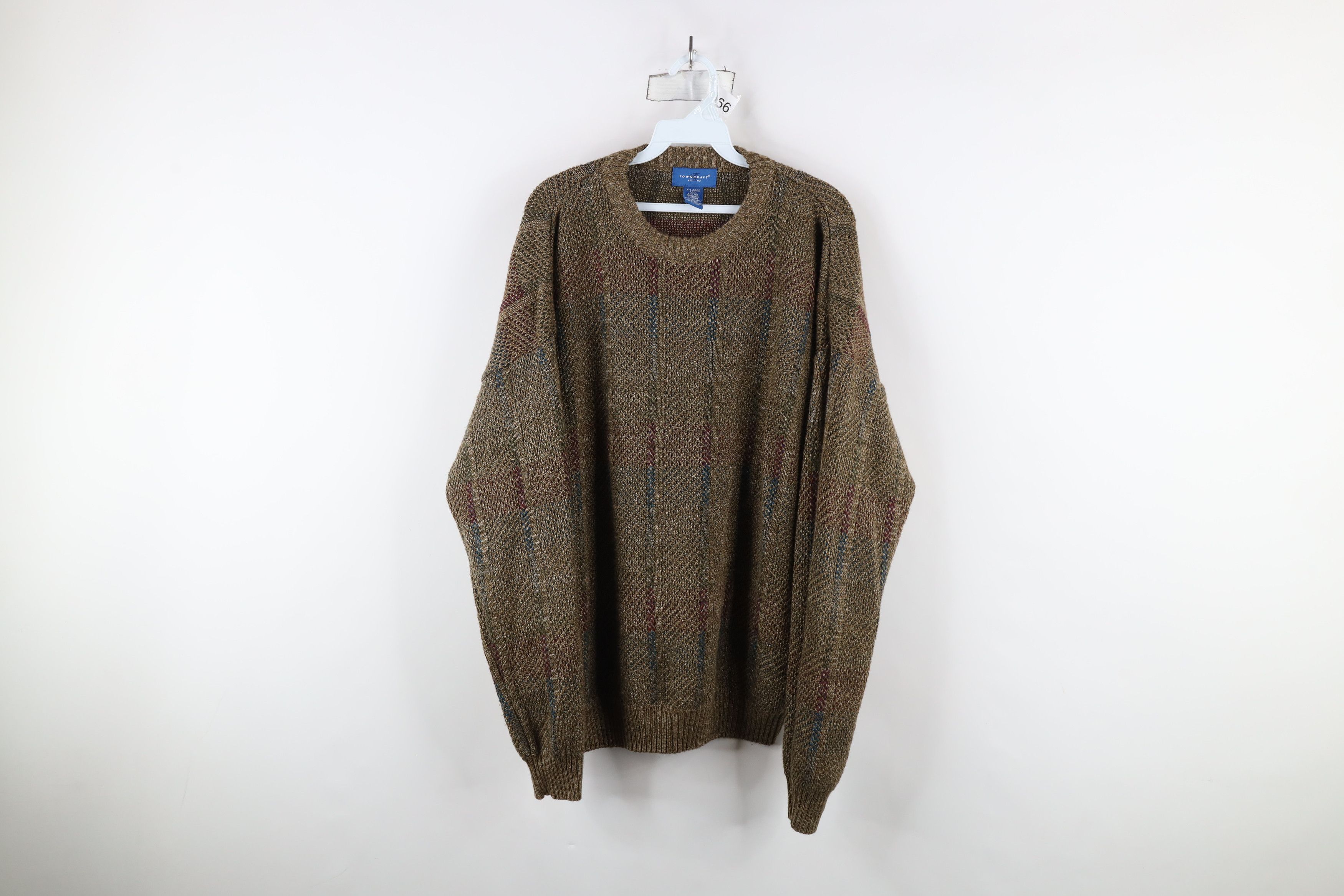 Vintage Vintage 90s Streetwear Earth Tone Knit Dad Grandpa Sweater Size US XL / EU 56 / 4 - 1 Thumbnail