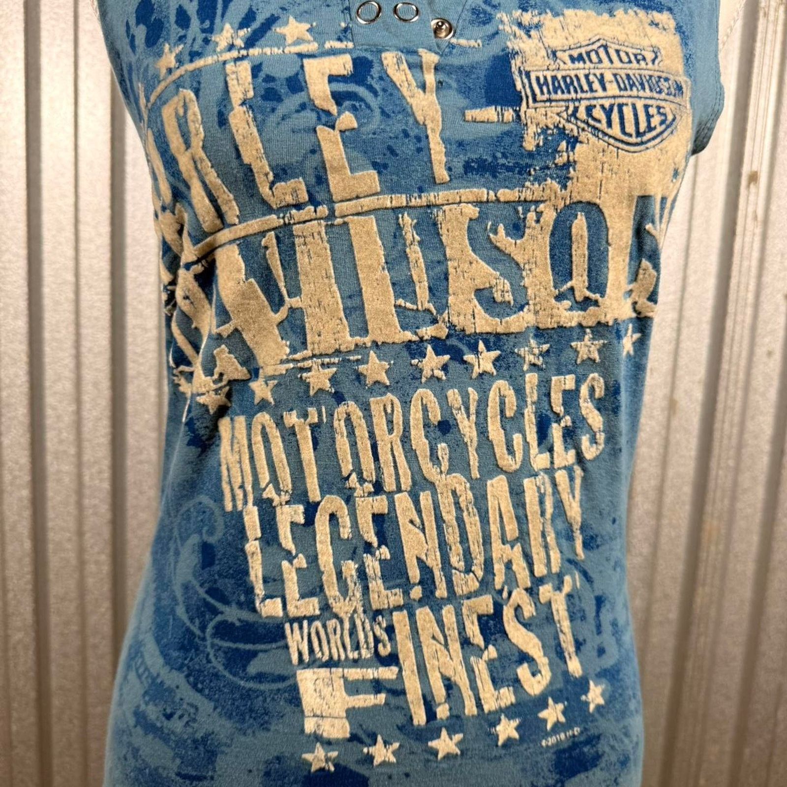 Harley Davidson Harley davidson blue y2k Tanktop Size S / US 4 / IT 40 - 7 Thumbnail