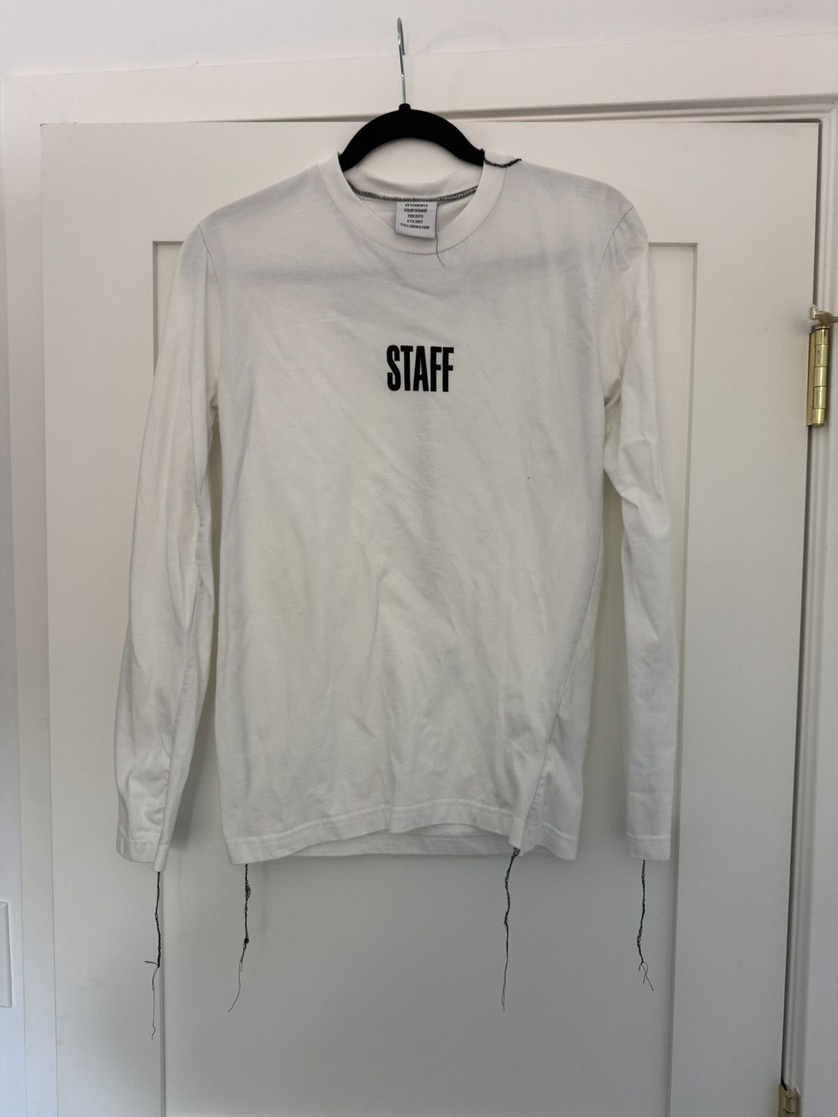 Vetements SS17 Vetements x Hanes double layer Securite T
