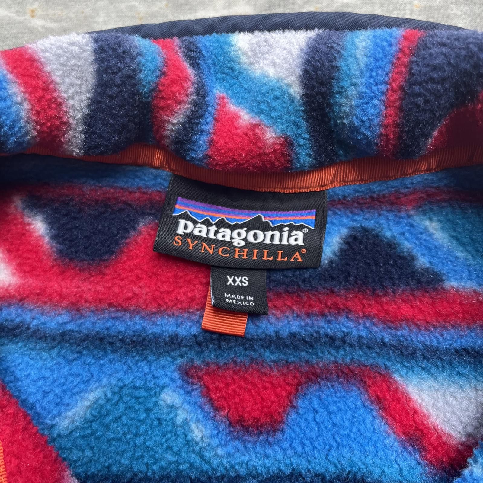 Patagonia Patagonia Synchilla Snap-T Aztec Blue Delta Waves Pullover Size US XXS / EU 40 - 5 Thumbnail