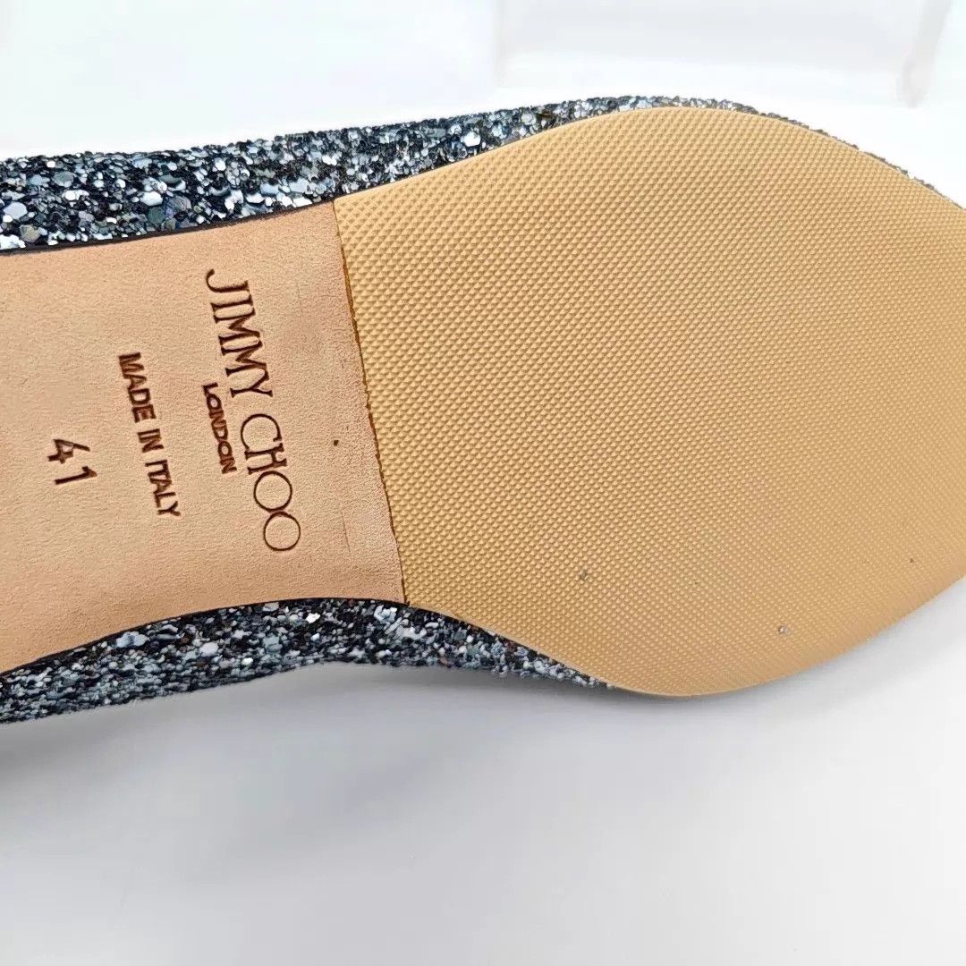 Jimmy Choo Jimmy Choo Sequin Bow Flat 41 New Size US 10.5 / IT 40.5 - 7 Thumbnail