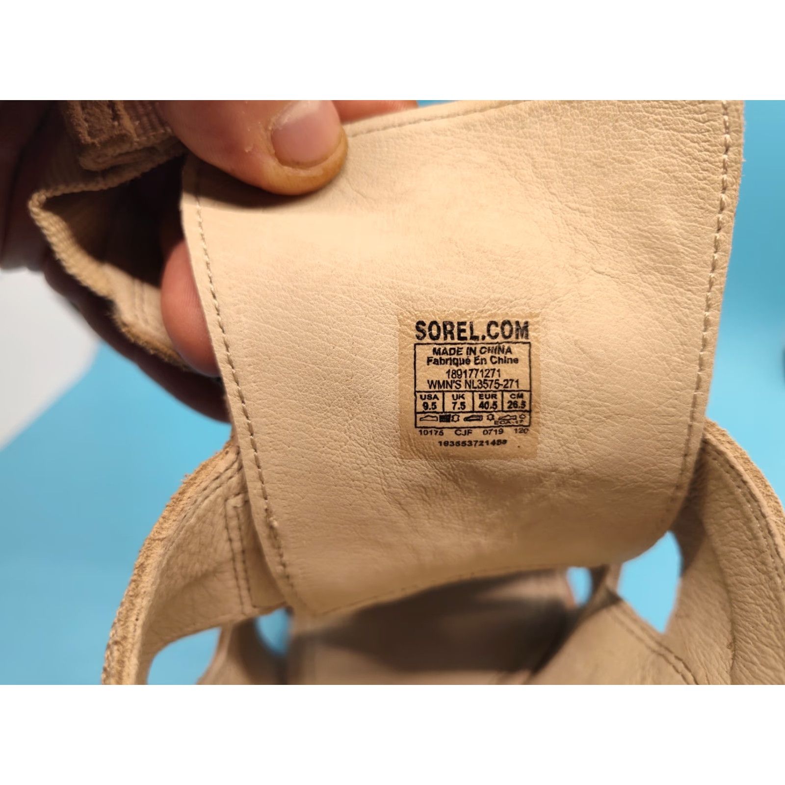 SOREL VINTAGE Sorel Women’s Sandal Kid Adult Size 9.5 Beige Suede Casual Summer Spring Fall Size US 7.5 / IT 37.5 - 6 Thumbnail