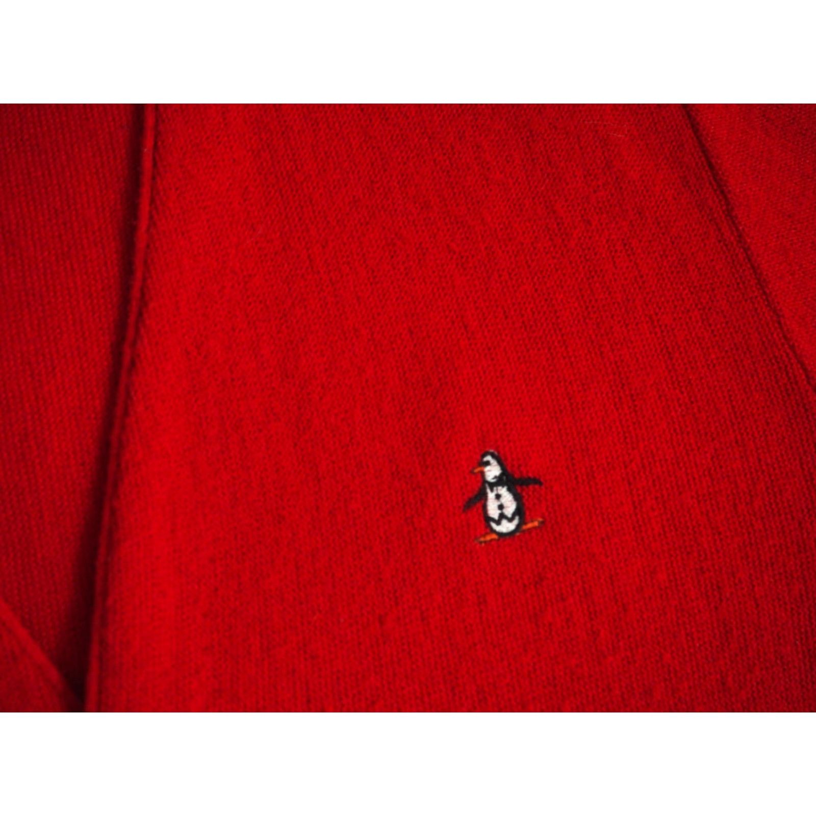 Vintage VTG 70s Munsingwear Grand Slam Penguin Red Wool Blend Cardigan Sweater Mens L Size US L / EU 52-54 / 3 - 4 Thumbnail
