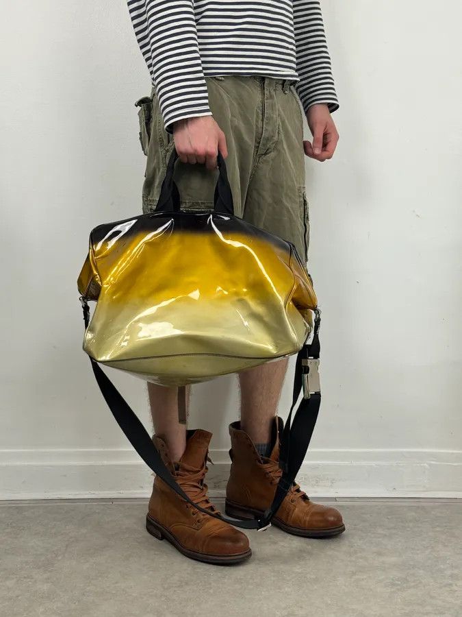 Prada Prada Gold Leather Ombre Travel Bag Size ONE SIZE - 1 Thumbnail