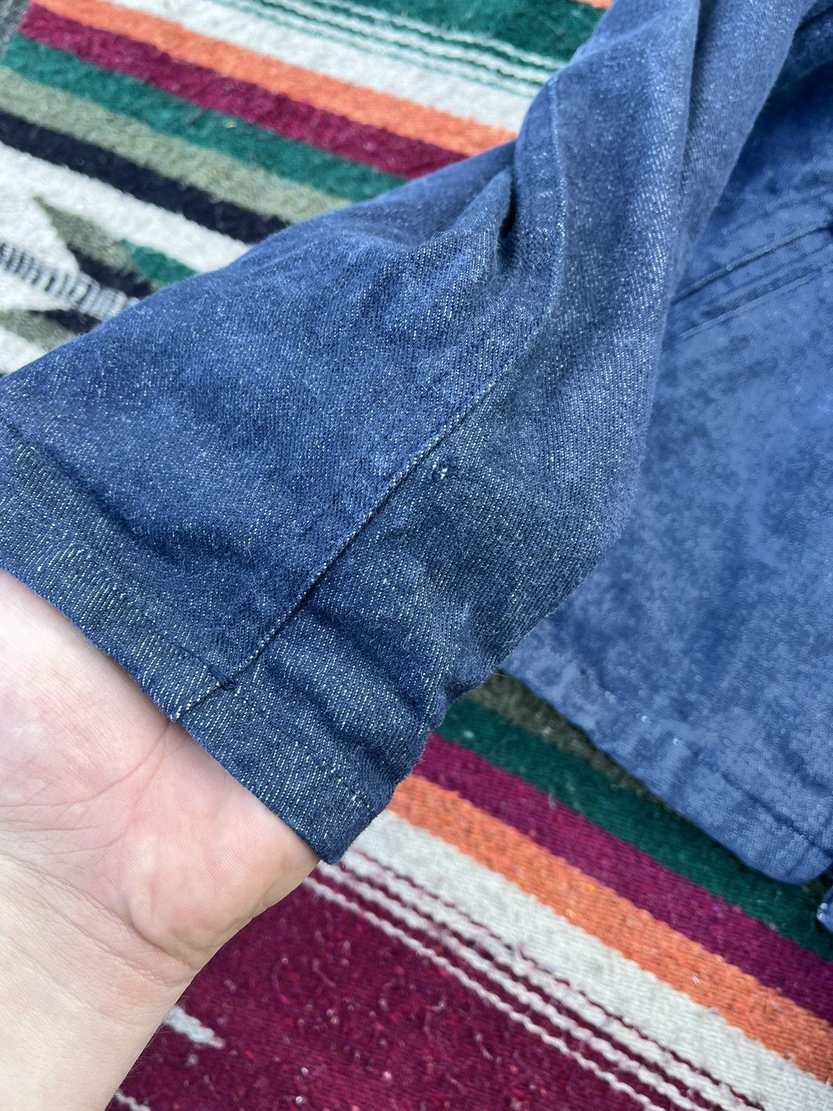 Japanese Brand Vintage 50’s indigo Denim Cropped RARE USN Size US M / EU 48-50 / 2 - 11 Thumbnail
