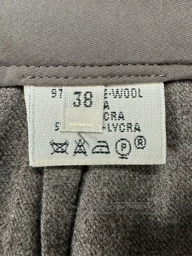 Hermes Hermes Margiela Era Wool Wide Leg Straight Business Pants, Size 25" / US 0 / IT 36 - 9 Thumbnail