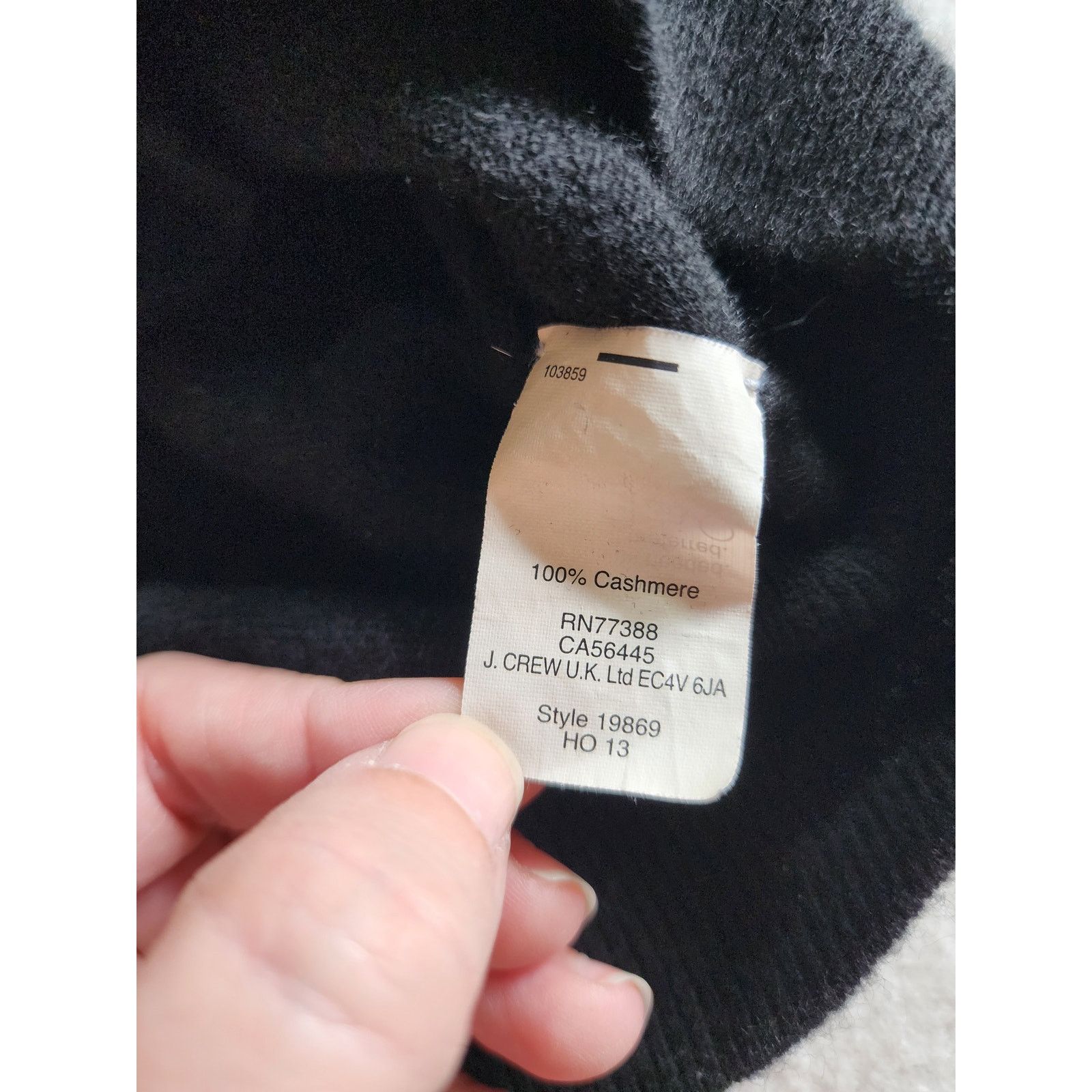 J.Crew J.Crew 100% Italian Cashmere 3/4 Sleeve Sweater XS Black Size XS / US 0-2 / IT 36-38 - 4 Thumbnail