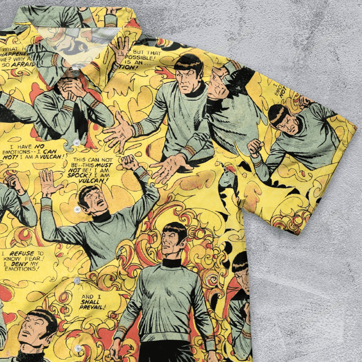 Designer × The Unbranded Brand Spock Vulcan Star Trek Button Down Shirt Size US M / EU 48-50 / 2 - 1 Thumbnail