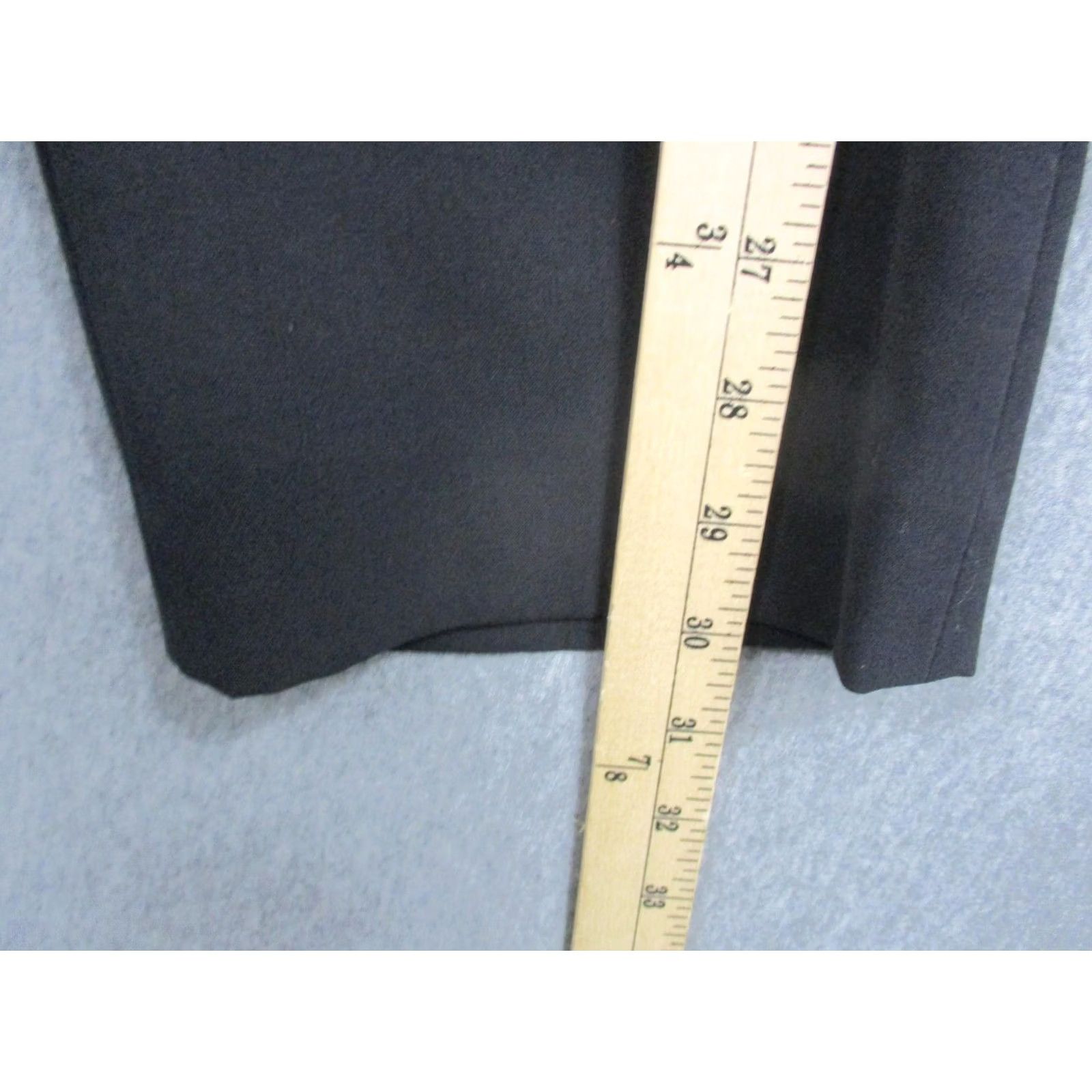 Vintage Tahari Arthur S. Levine Pants Womens 14 Black Stretch Dress Career Straight Leg Size 36" / US 14 / IT 50 - 5 Thumbnail